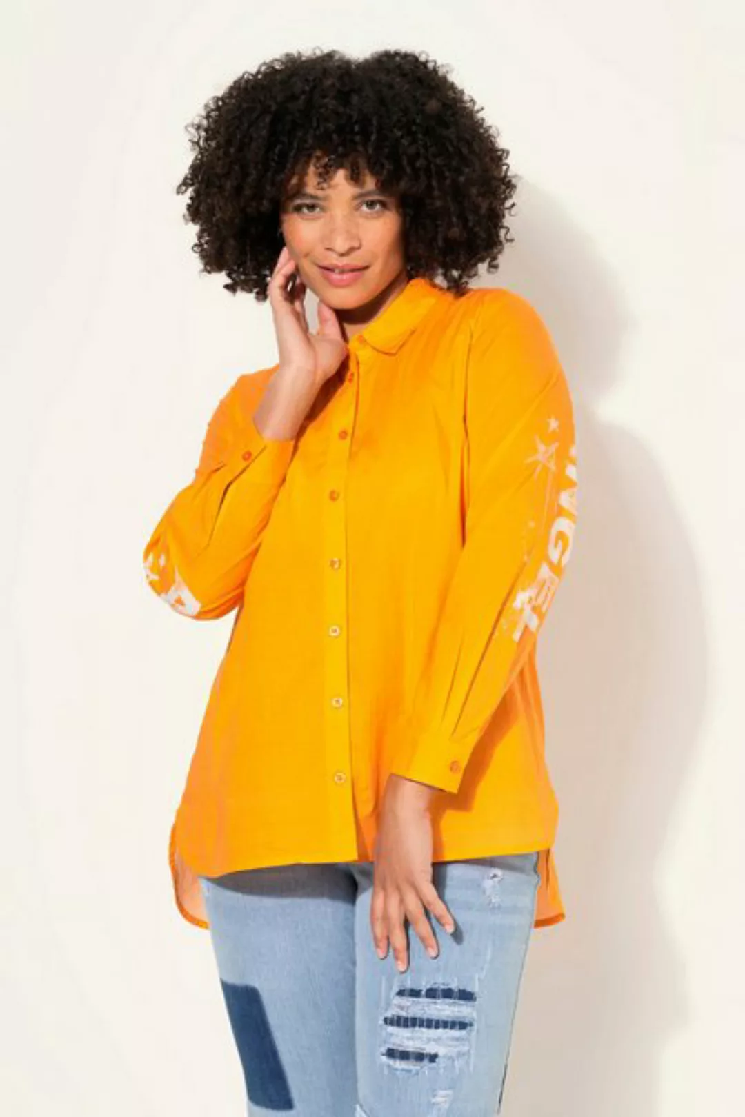 Angel of Style Longbluse Bluse oversized Rücken Statement-Druck günstig online kaufen