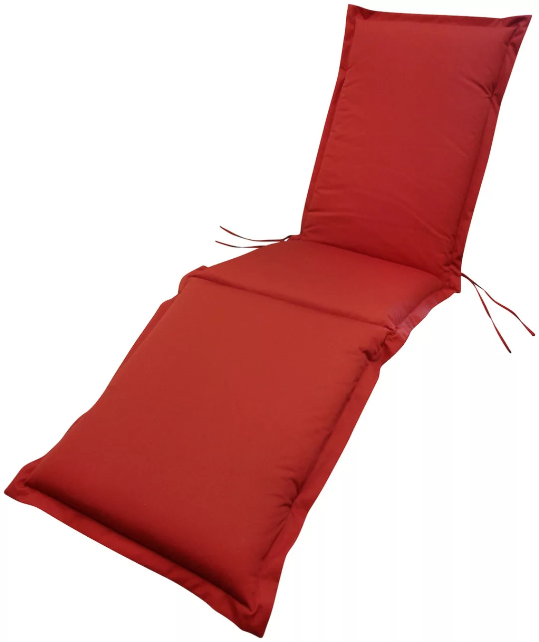 indoba® Polsterauflage Deck Chair Premium 95°C vollwaschbar Rot 190x50 cm günstig online kaufen