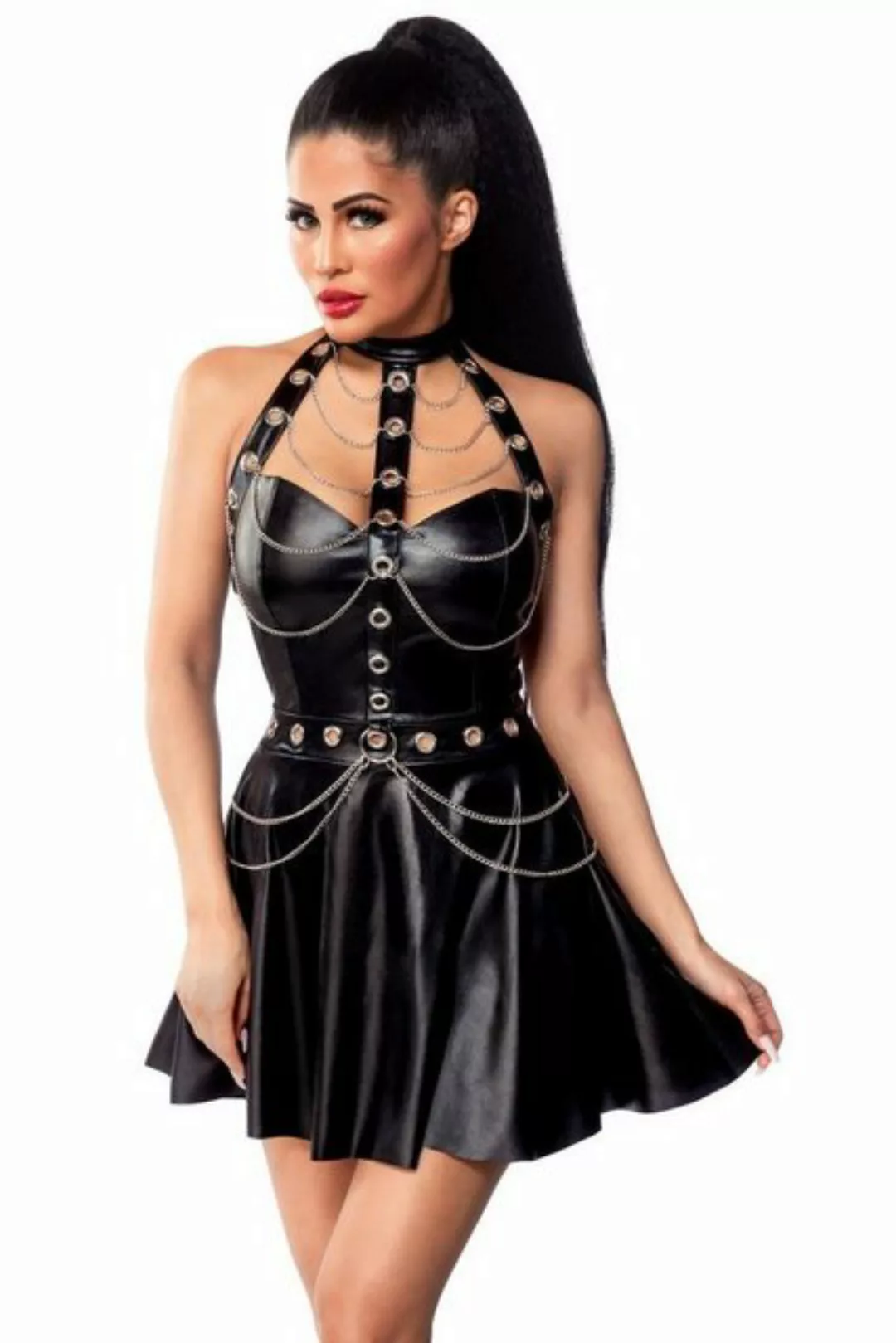 Saresia Minikleid SARESIA - Wetlook Kleid - (L,M,S,XL,XS) günstig online kaufen