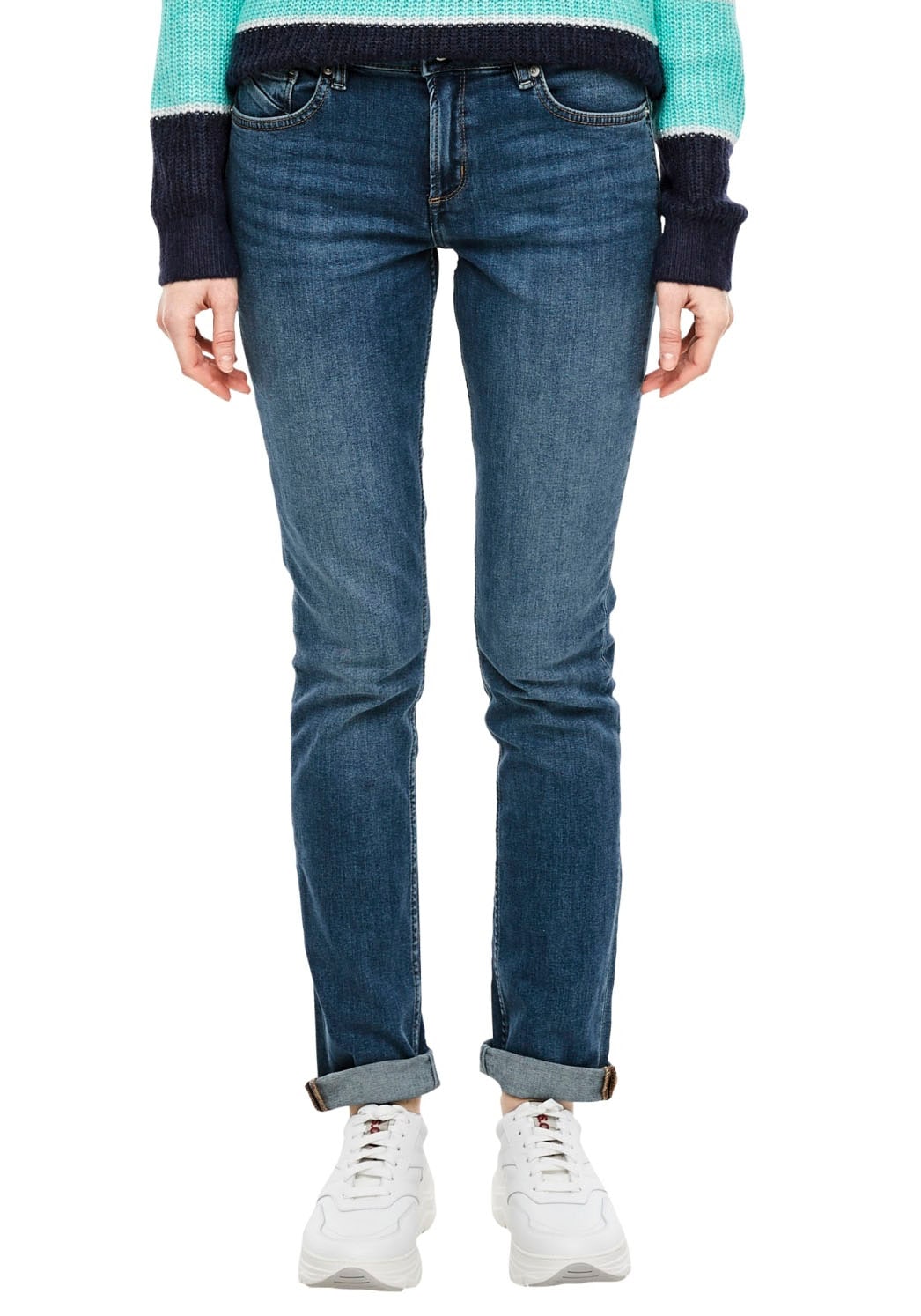 QS Slim-fit-Jeans Catie Slim in typischer 5-Pocket Form günstig online kaufen