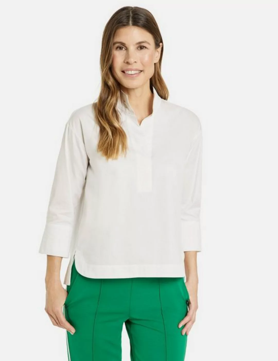 GERRY WEBER Klassische Bluse 3/4 Arm Bluse mit Quetschfalte günstig online kaufen