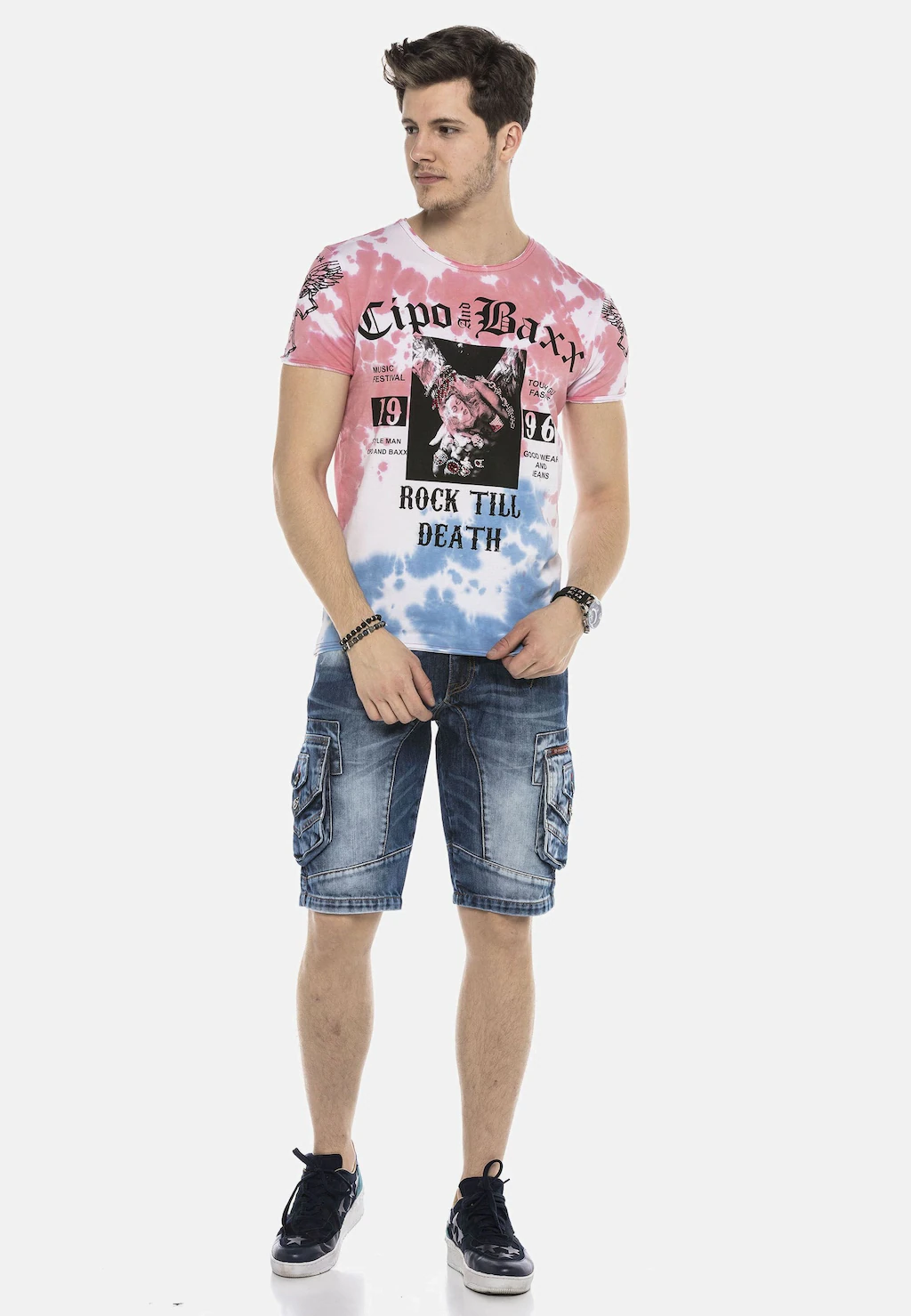 Cipo & Baxx Jeansbermudas "Bermuda & Short", aus reiner Baumwolle günstig online kaufen