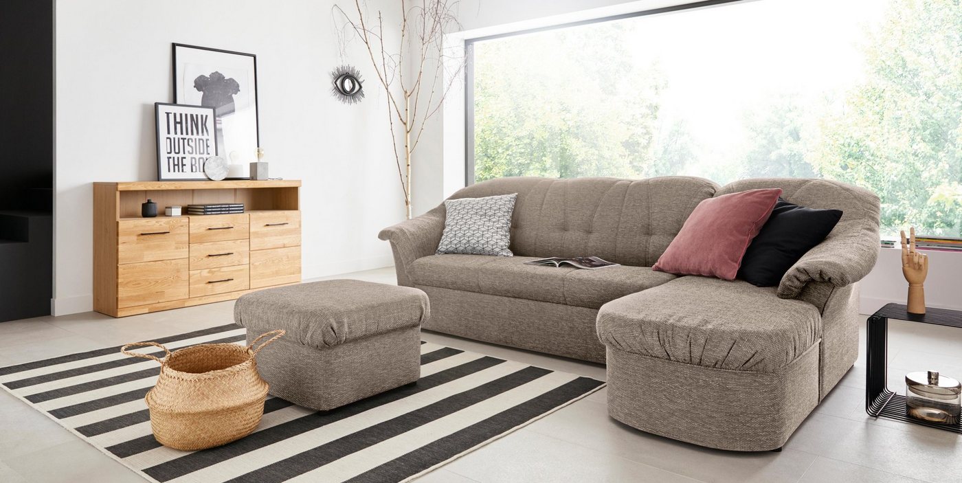 DOMO collection Ecksofa "Pegnitz L-Form", wahlweise mit Bettfunktion günstig online kaufen