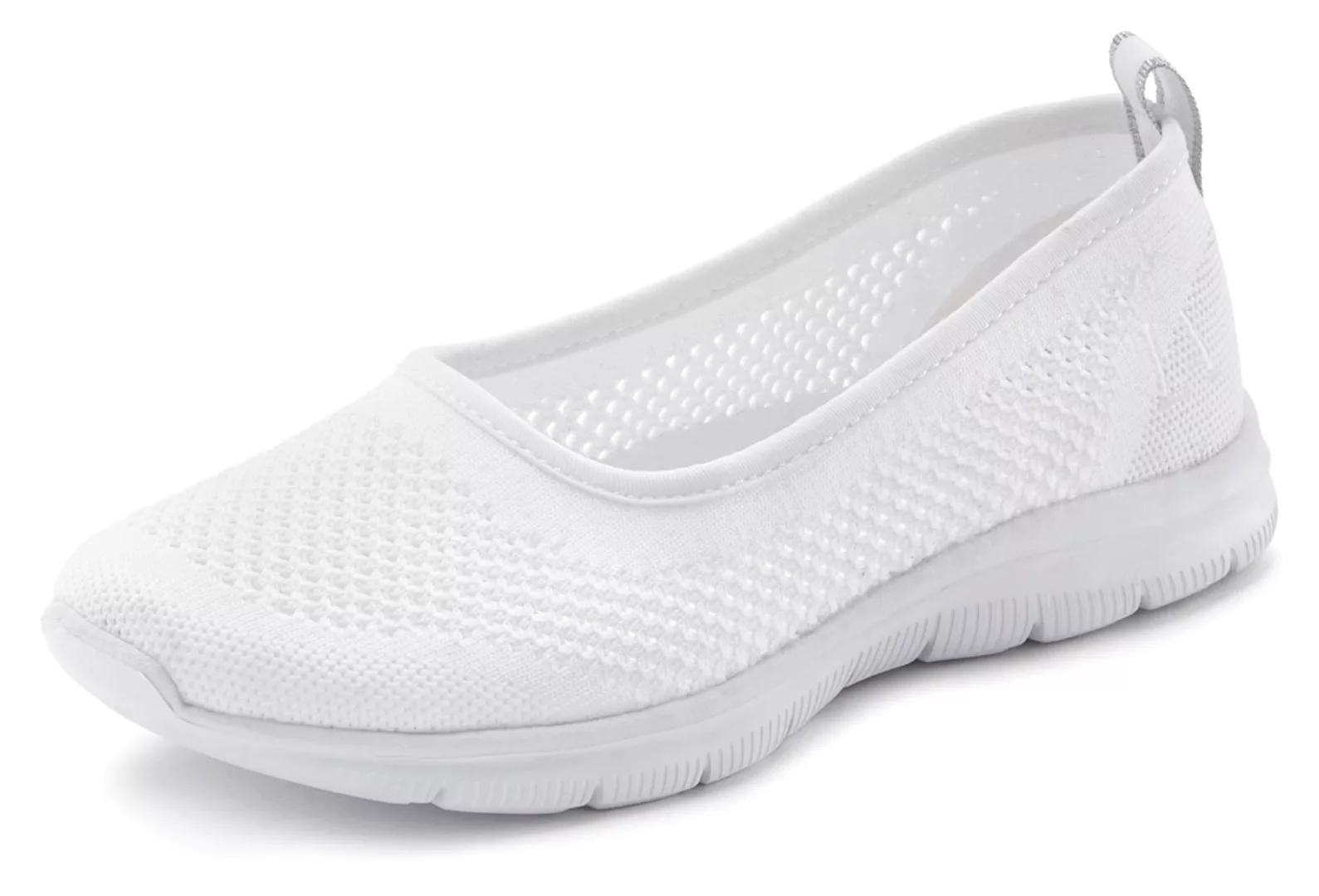 LASCANA Sneaker Ballerinas, ultraleichter Slipper,Freizeitschuh aus Mesh, w günstig online kaufen