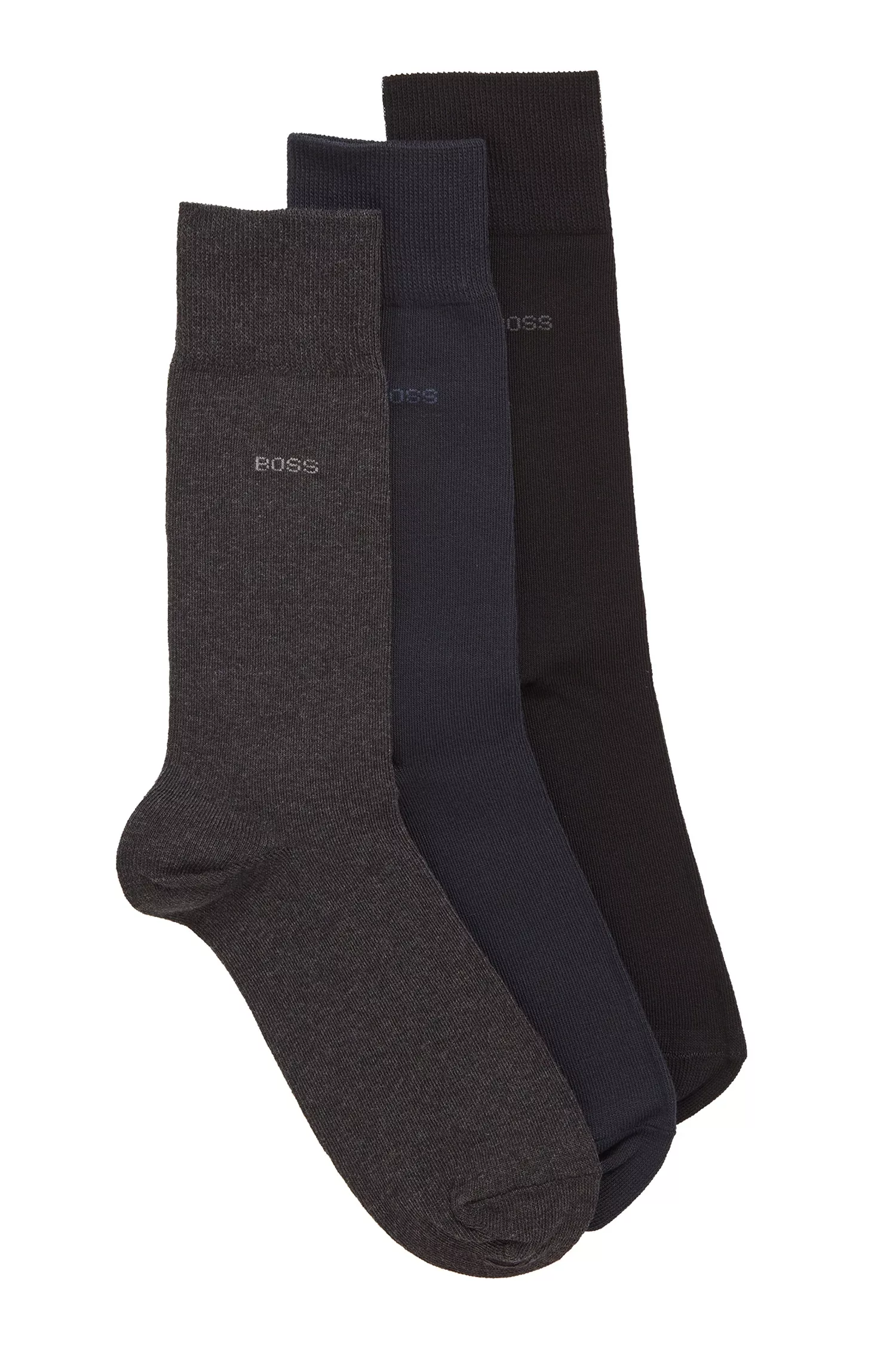BOSS Socken, (3 Paar), mit eingenähtem Logoschriftzug günstig online kaufen