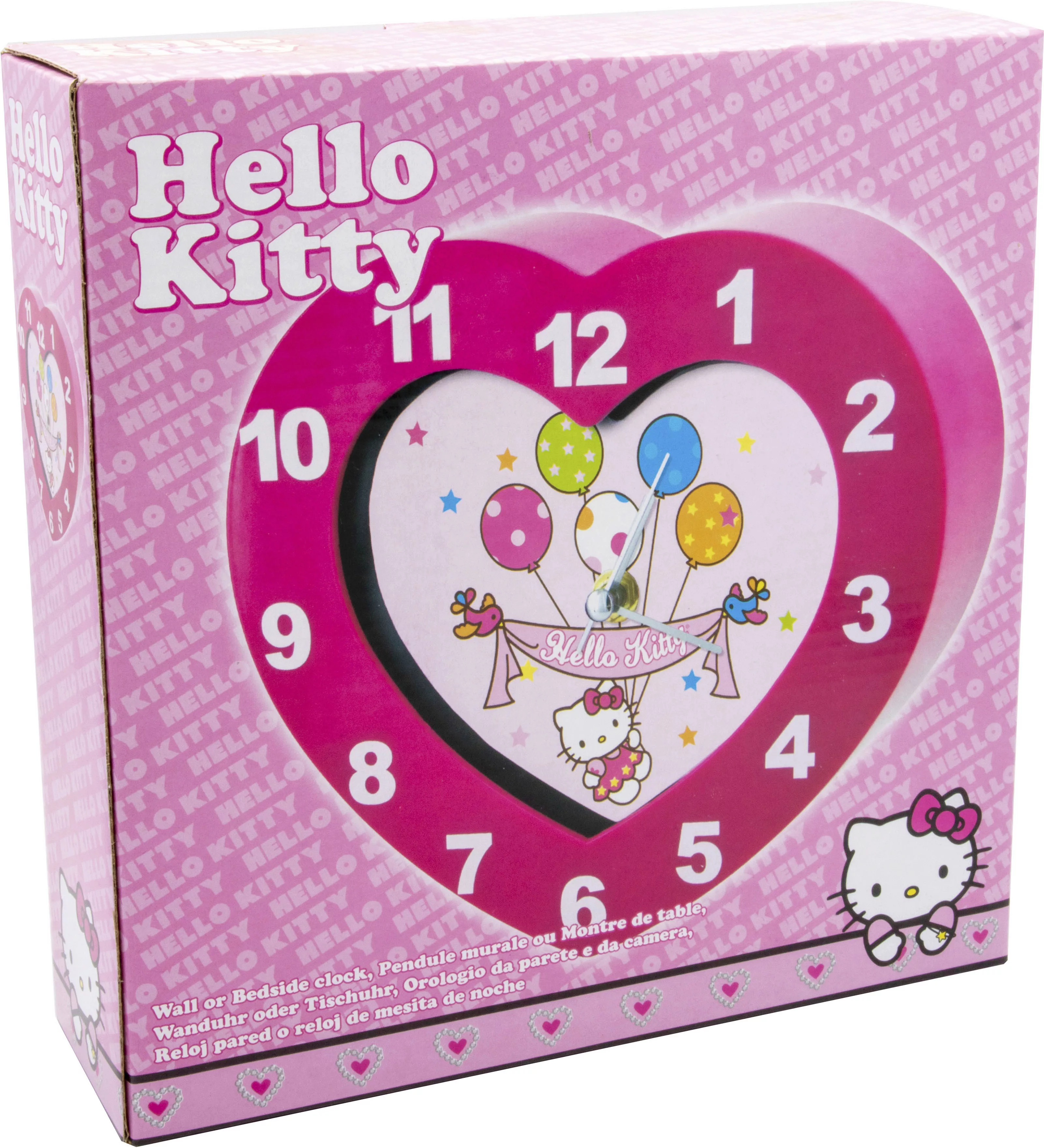Joy Toy Wanduhr »Hello Kitty, 25204,«, Herzform, ideal auch als Geschenk günstig online kaufen