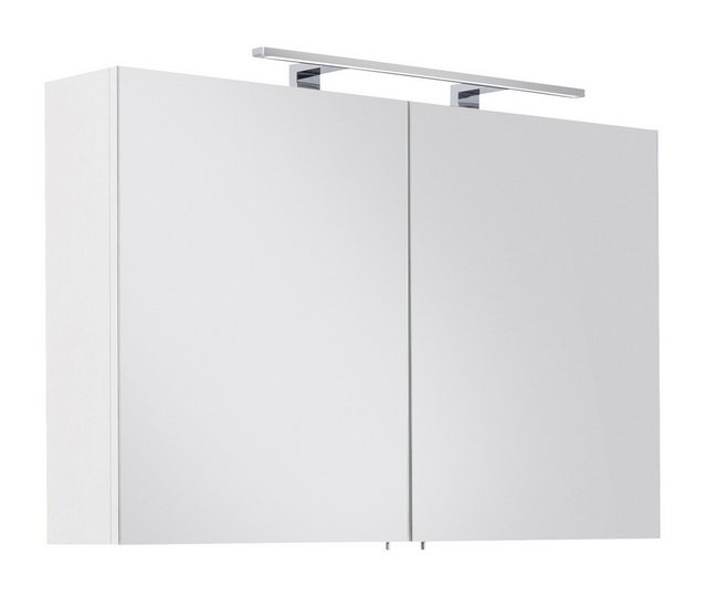 Magnolia Home Spiegelschrank Spiegelschrank SANTINI 100 weiss inkl. LED-Lam günstig online kaufen