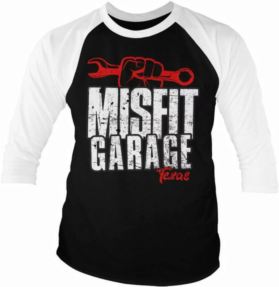 Misfit Garage T-Shirt Wrench Power Baseball 3/4 Sleeve Tee günstig online kaufen