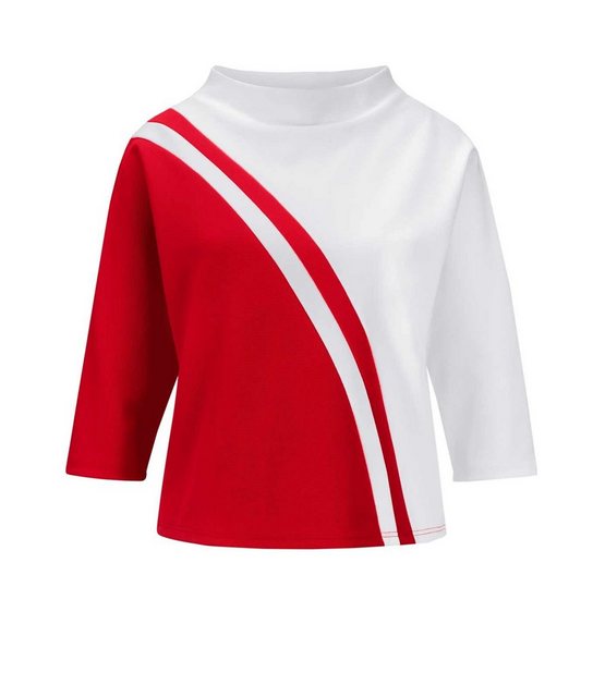 creation L T-Shirt CRéATION L Damen Shirt, weiß-rot günstig online kaufen