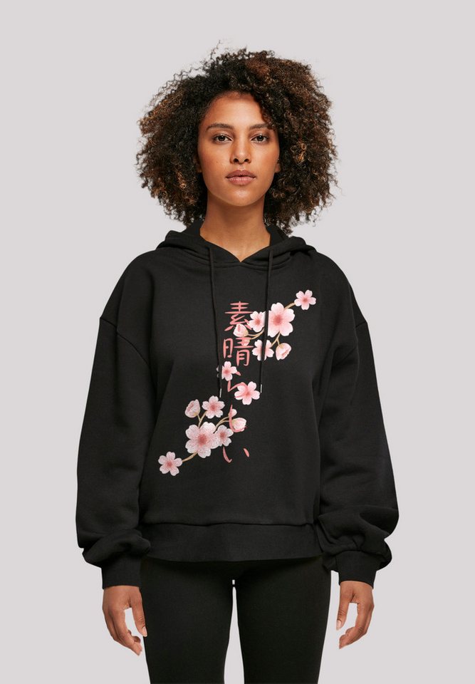 F4NT4STIC Kapuzenpullover Kirschblüten Asien Print günstig online kaufen