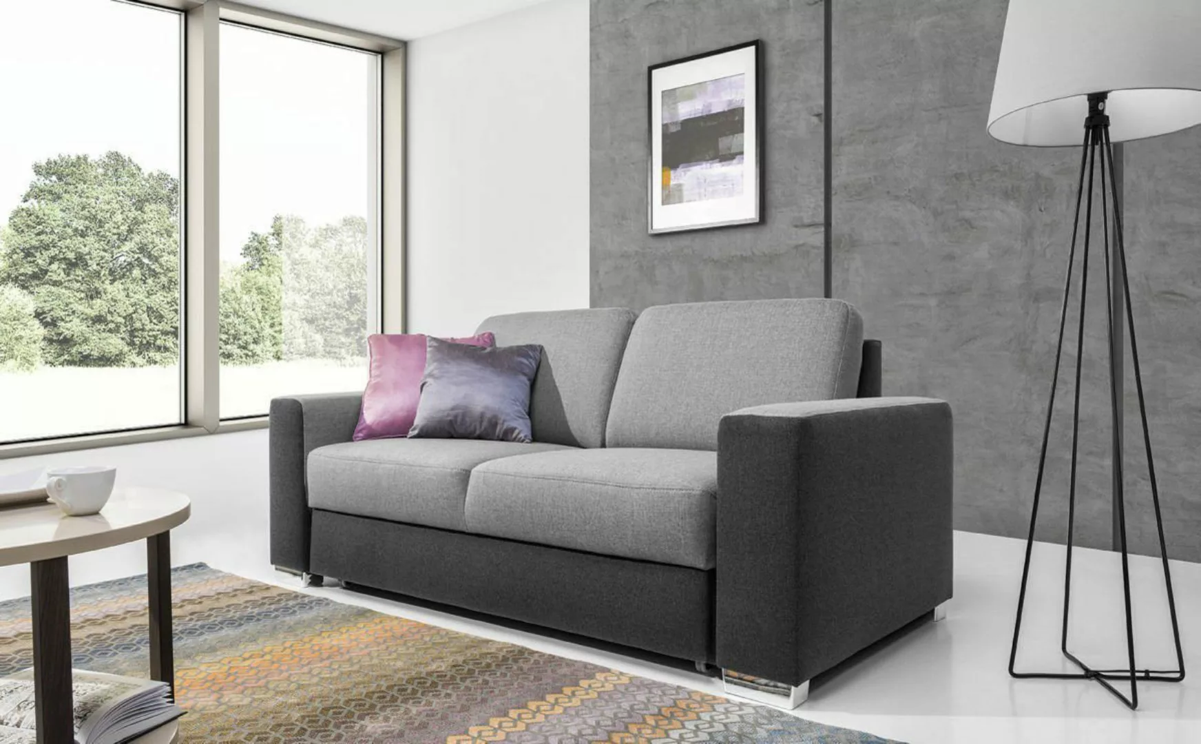 JVmoebel Sofa Moderner Zweifarbiger Zweisitzer Luxus 2-Sitzer Sofa Designer günstig online kaufen