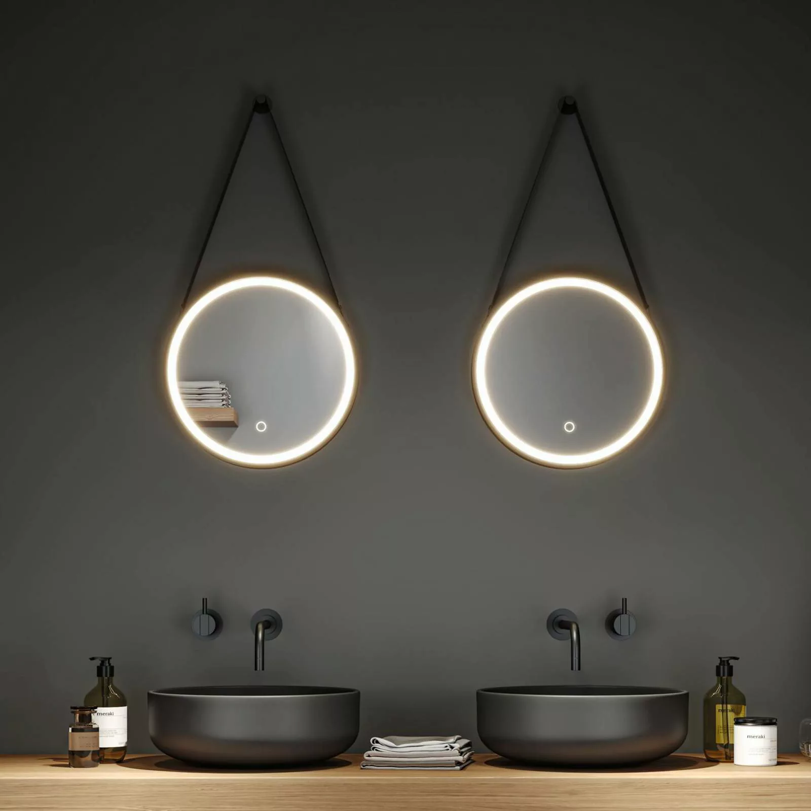 Paulmann Miro LED-Hangspiegel CCT Ø40cm Framelight günstig online kaufen