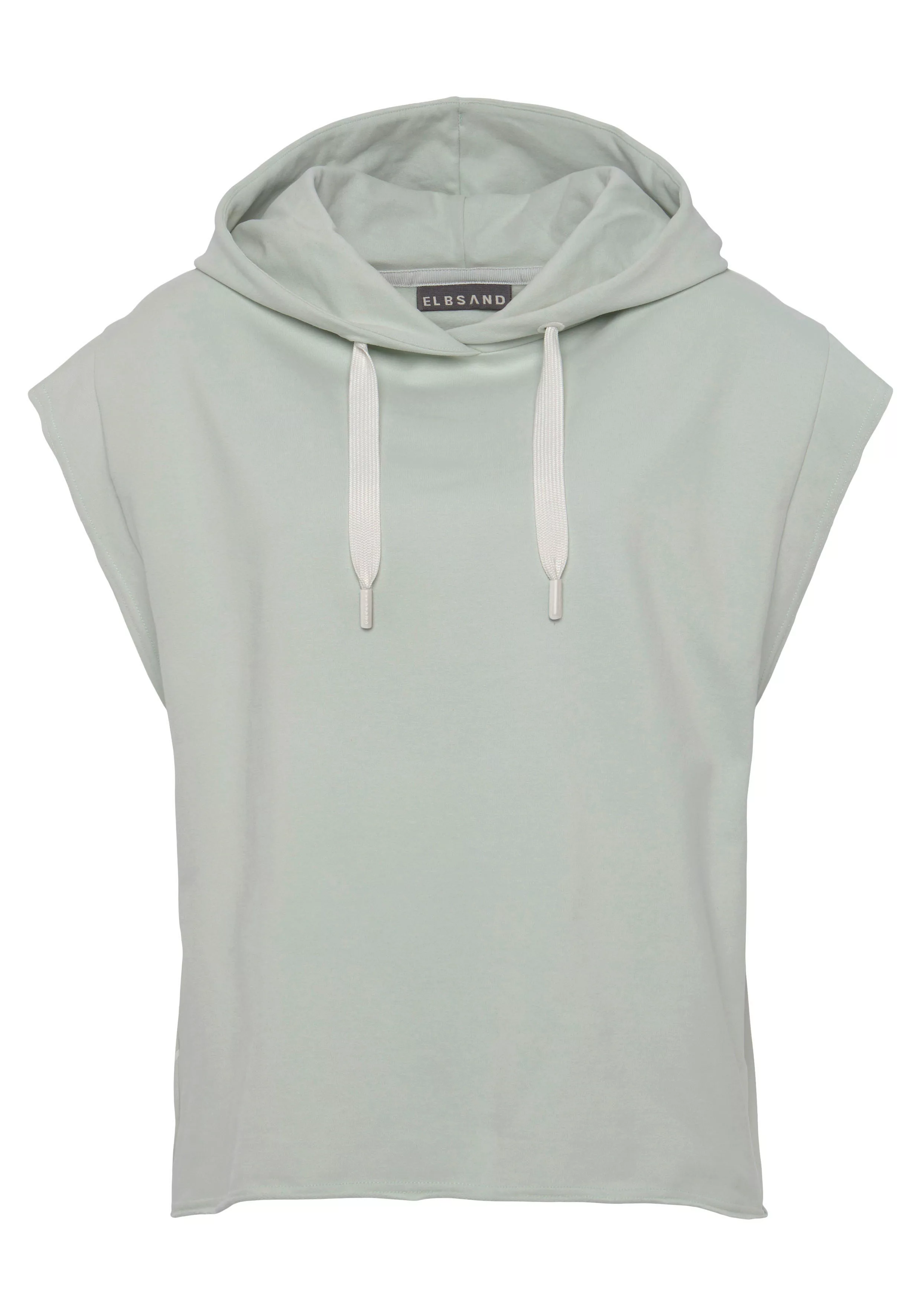 Elbsand Kapuzensweatshirt "Catia", kurzärmliger Hoodie mit Logodruck hinten günstig online kaufen
