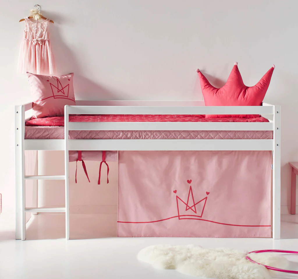 Hoppekids Hochbett »ECO Dream, Kinderbett, Spielbett, Halbhohes Bett aus Ma günstig online kaufen