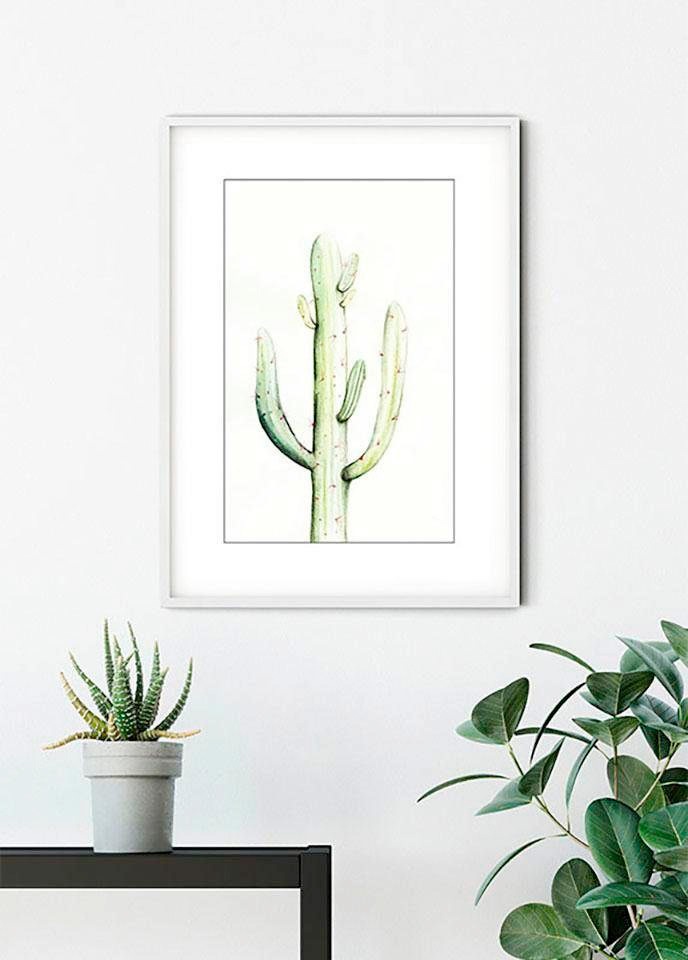 Komar Poster »Saguaro Watercolor«, Pflanzen-Blätter, (1 St.), Kinderzimmer, günstig online kaufen