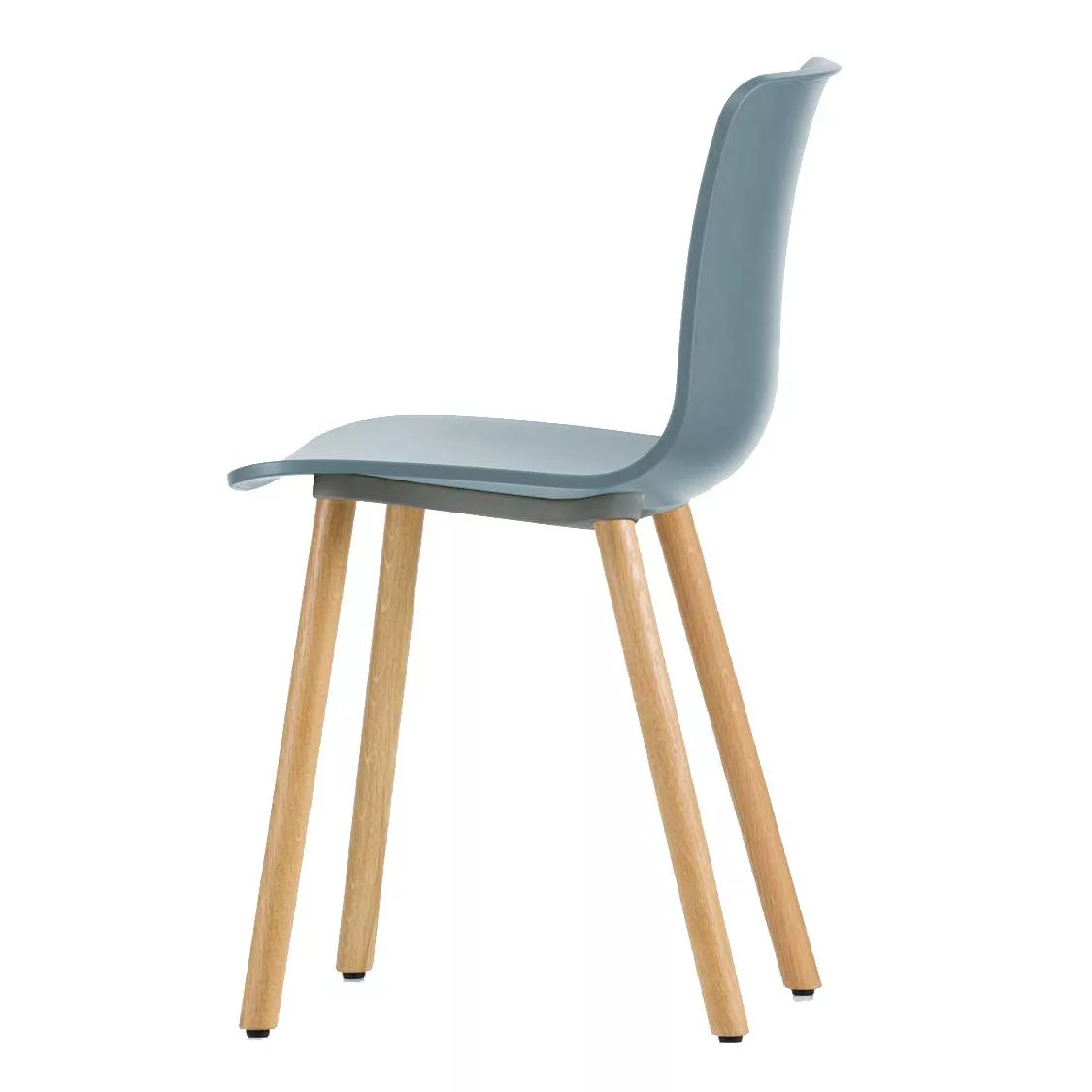 Vitra - Hal Wood Stuhl - eisgrau/Gestell Eiche natur günstig online kaufen