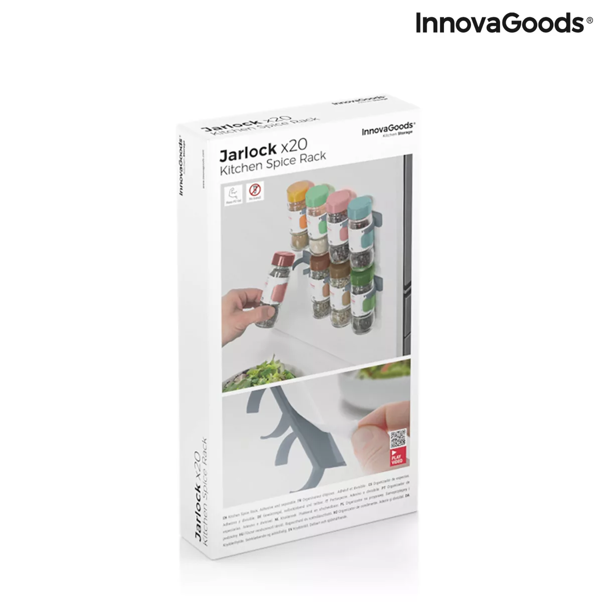 Selbstklebendes Und Aufteilbares Gewürzregal Jarlock X20 Innovagoods günstig online kaufen