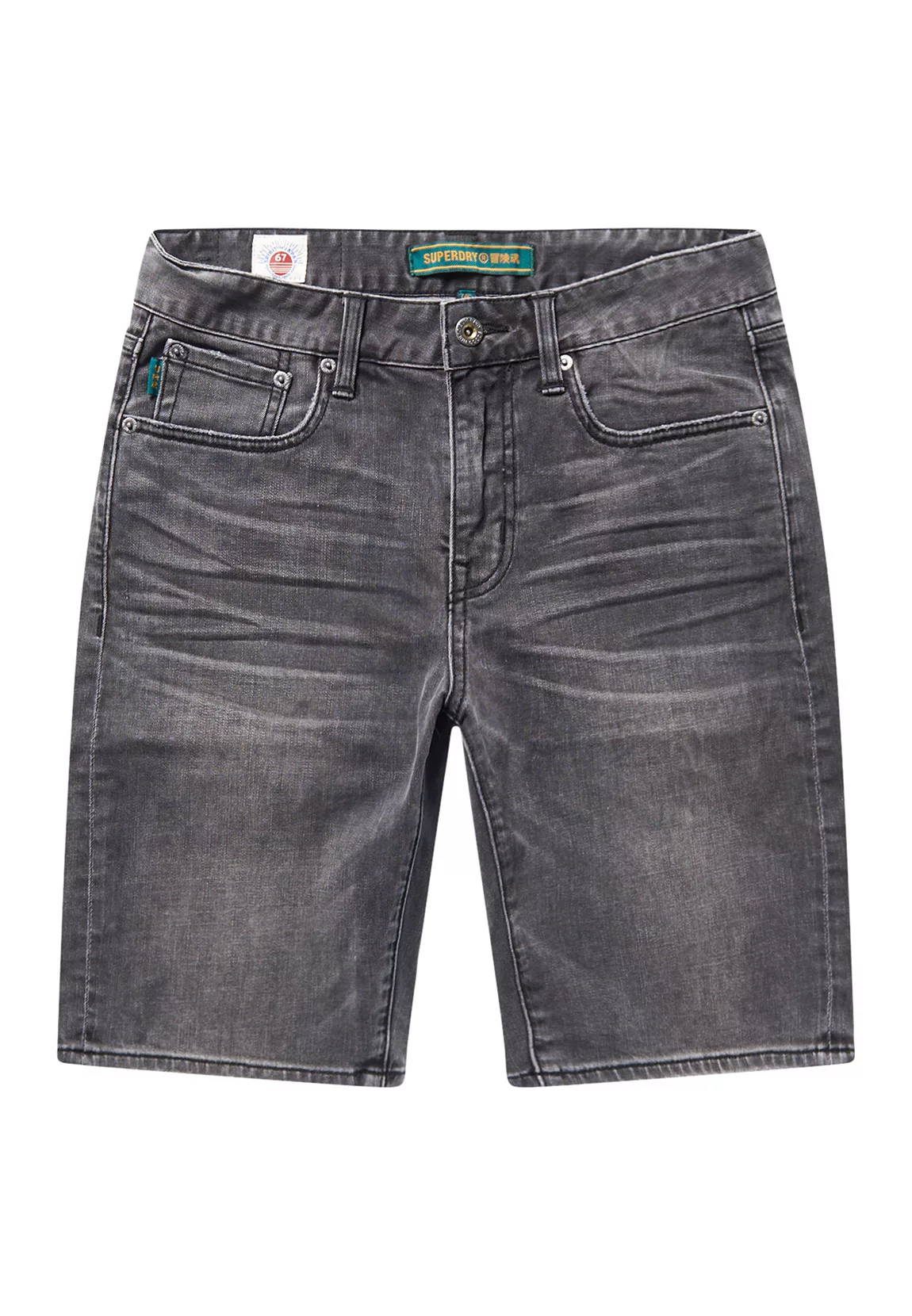 Superdry Herren Shorts SLIM SHORT Canyon Vintage Black Schwarz günstig online kaufen