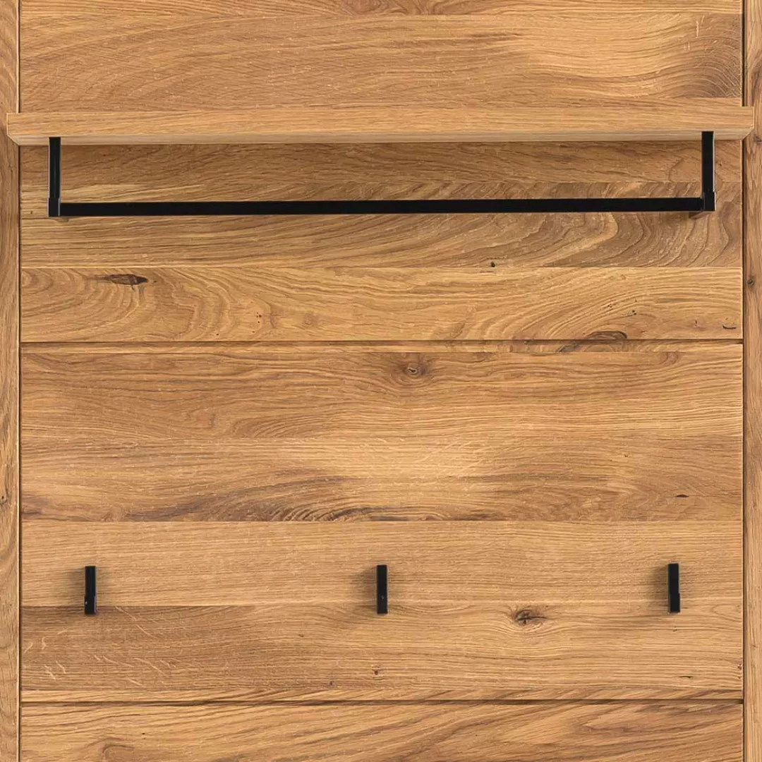 Hängegarderobe Eiche teilmassiv in modernem Design 80 cm breit günstig online kaufen