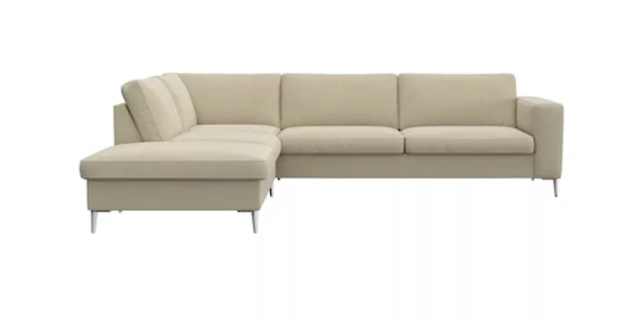 FLEXLUX Ecksofa »Fiore, super Sitzkomfort durch Kaltschaum im Sitz, L-Form« günstig online kaufen