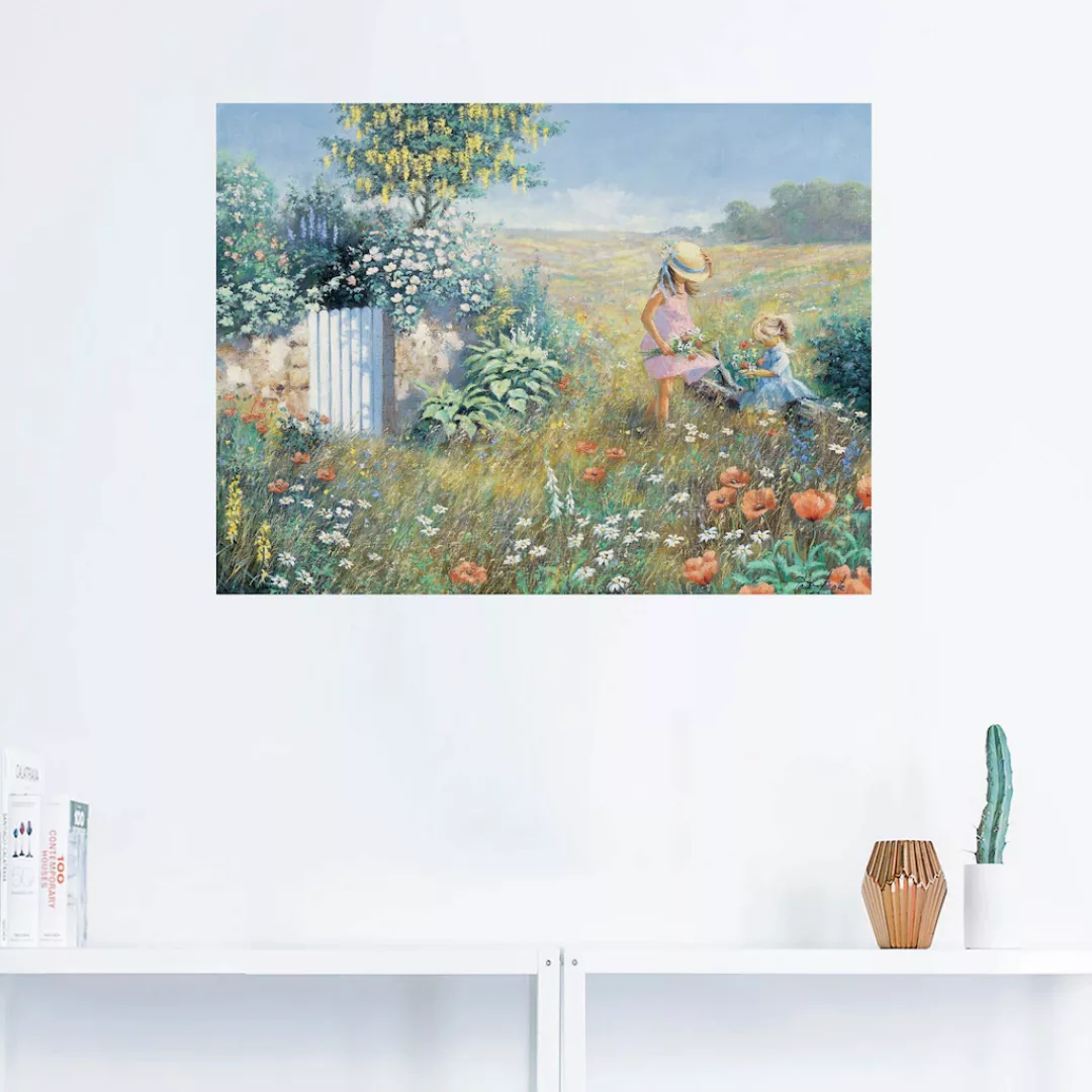 Artland Wandbild "Außerhalb des Gartens", Garten, (1 St.), als Leinwandbild günstig online kaufen