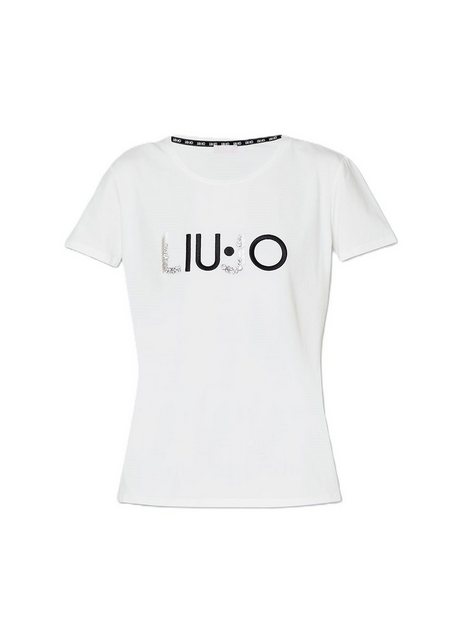 Liu Jo T-Shirt - Shirt - Kurzarmshirt - T-Shirt mit Applikationen günstig online kaufen