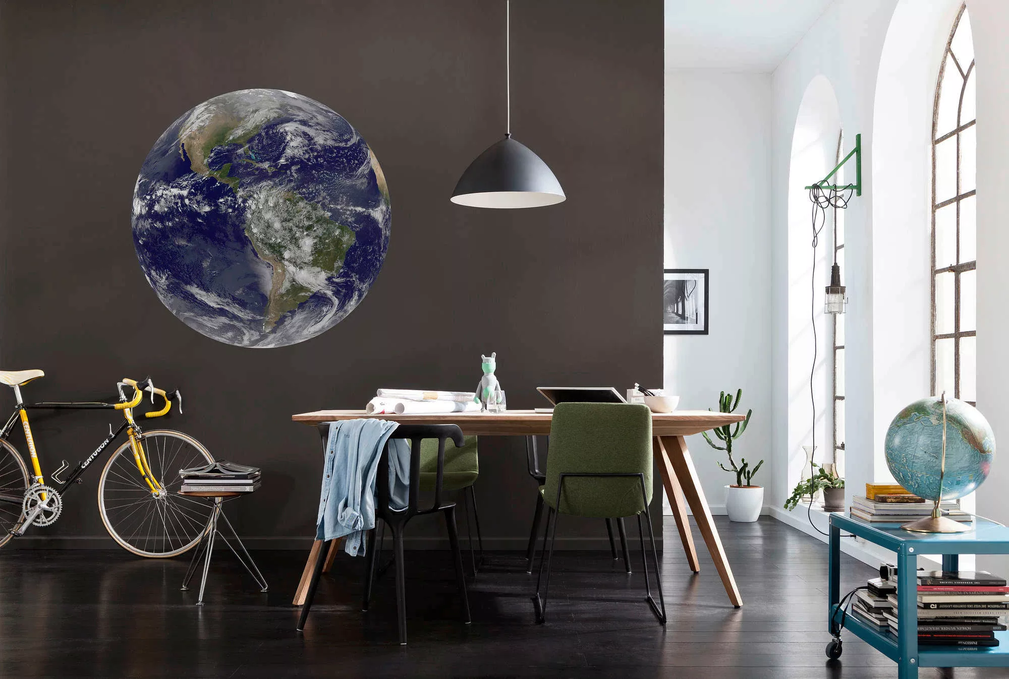 KOMAR Selbstklebende Vlies Fototapete/Wandtattoo - Earth - Größe 125 x 125 günstig online kaufen