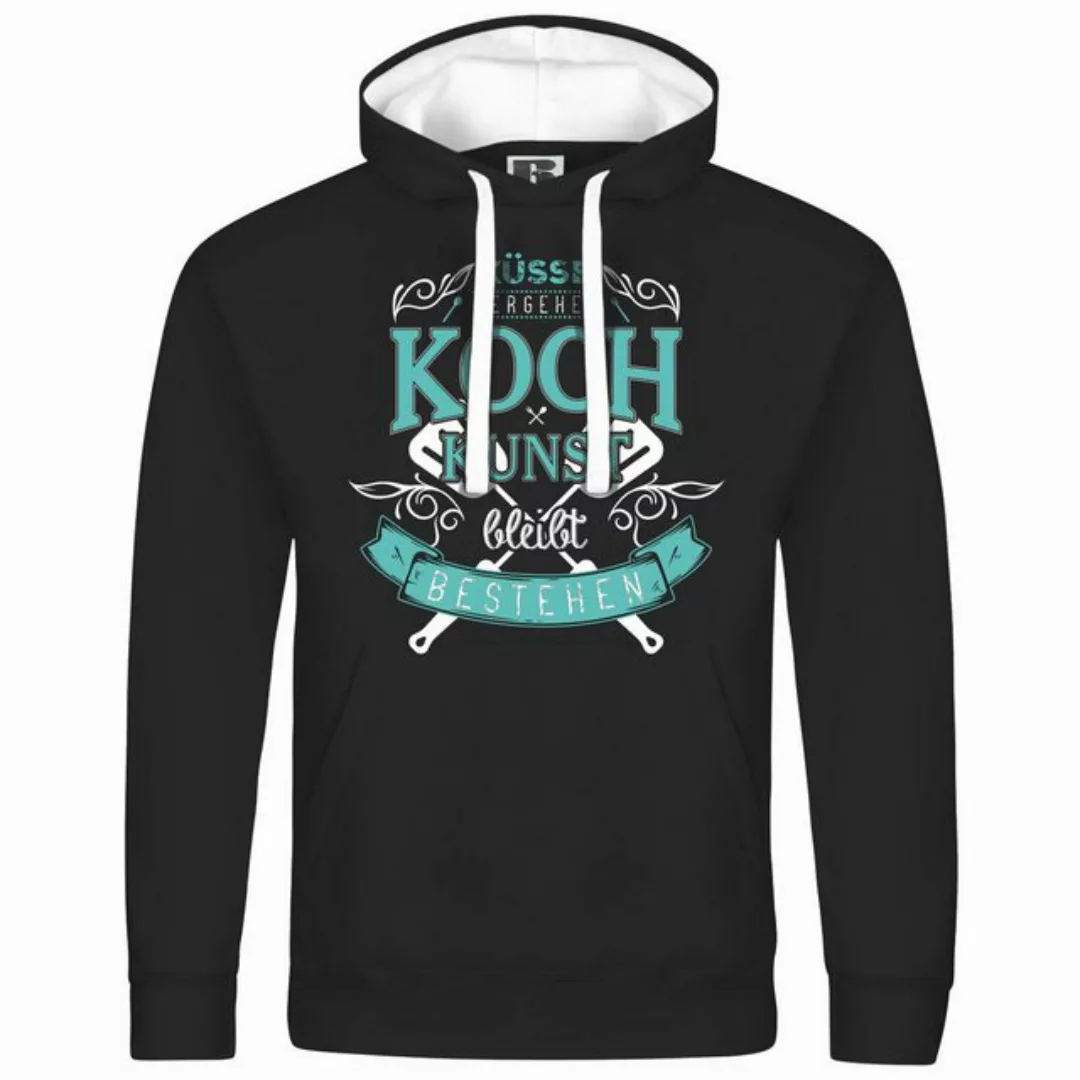 deinshirt Kapuzenpullover Herren Kapuzenpullover Küsse vergehen Kochkunst b günstig online kaufen