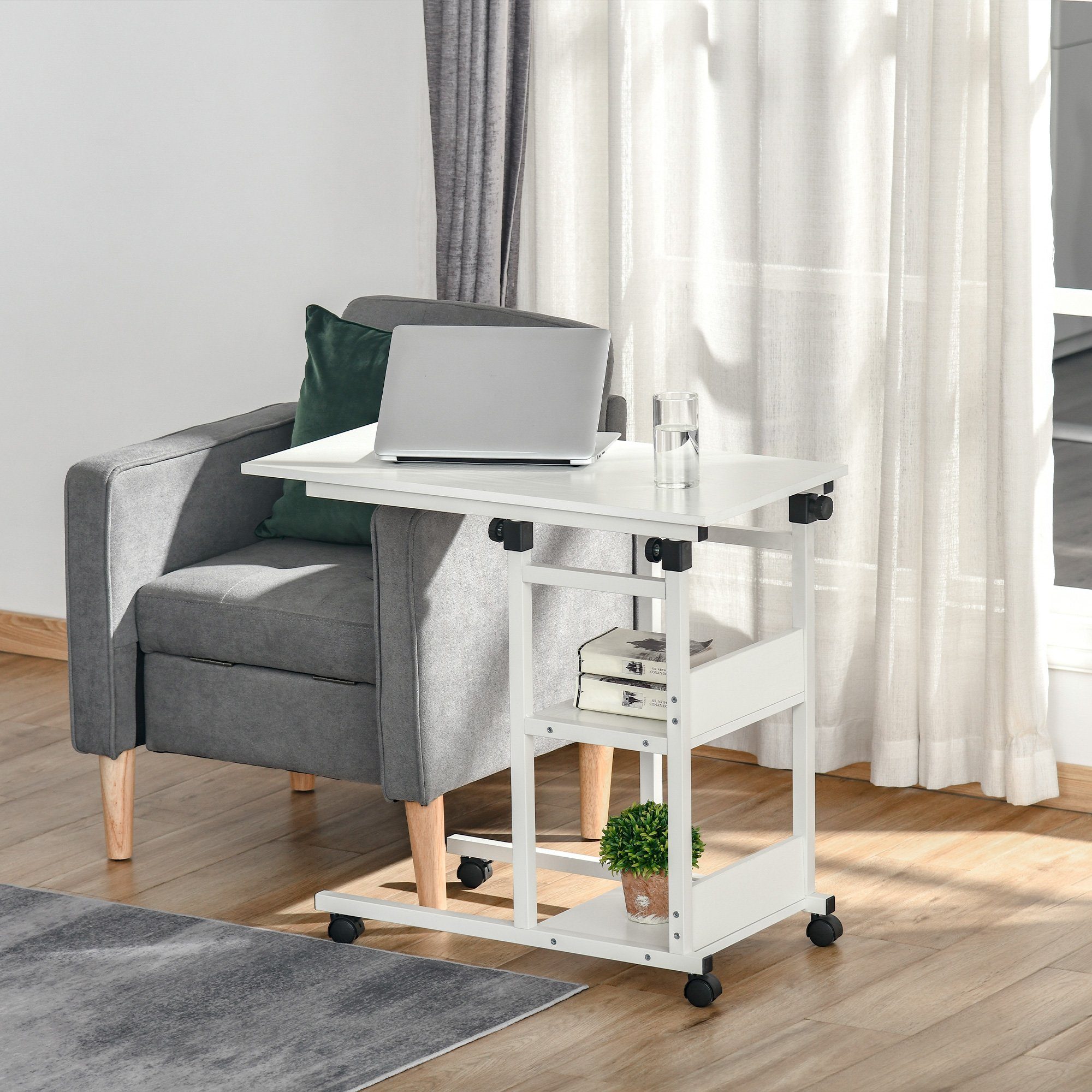 HOMCOM Beistelltisch (Laptoptisch, 1-St., Betttisch), für günstig online kaufen