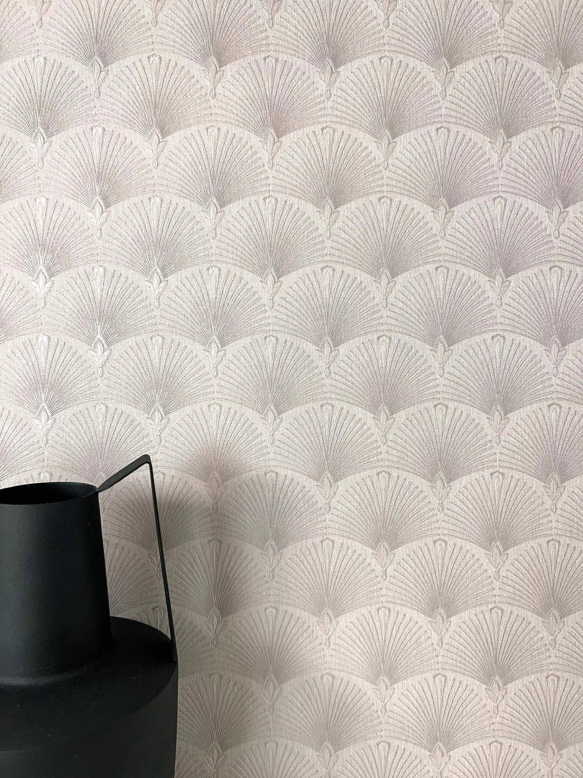 Newroom Vliestapete, Taupe Tapete Modern Fächer günstig online kaufen