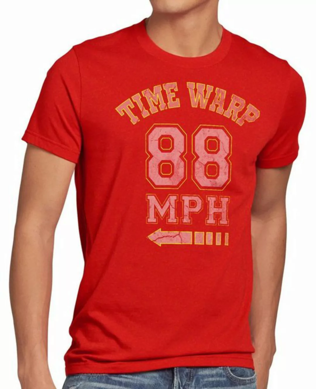 Print-Shirt Herren T-Shirt Time Warp 88mph Flux Future Fly Zukunft Zurück Z günstig online kaufen