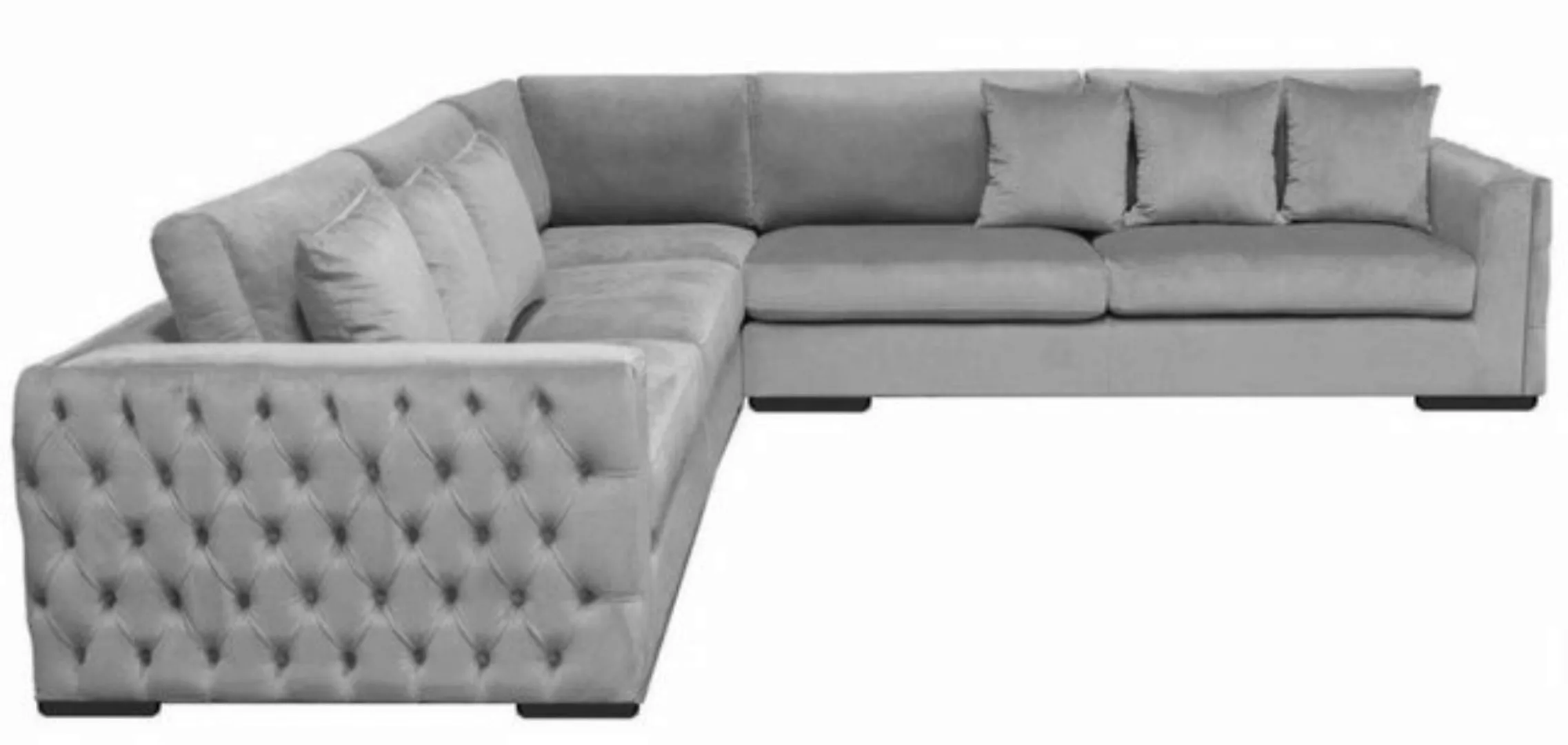 Xlmoebel Ecksofa Neu Gestaltetes Möbeldesign: Ecksofa in Grau für die Wohnl günstig online kaufen