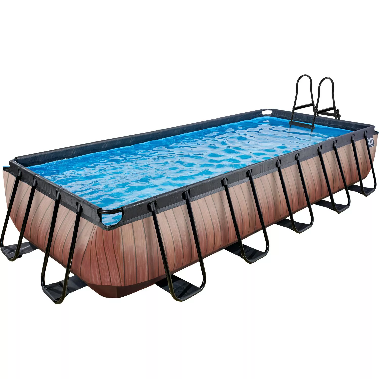 EXIT Wood Pool Braun 540x250x100cm m. Sandfilterpumpe günstig online kaufen