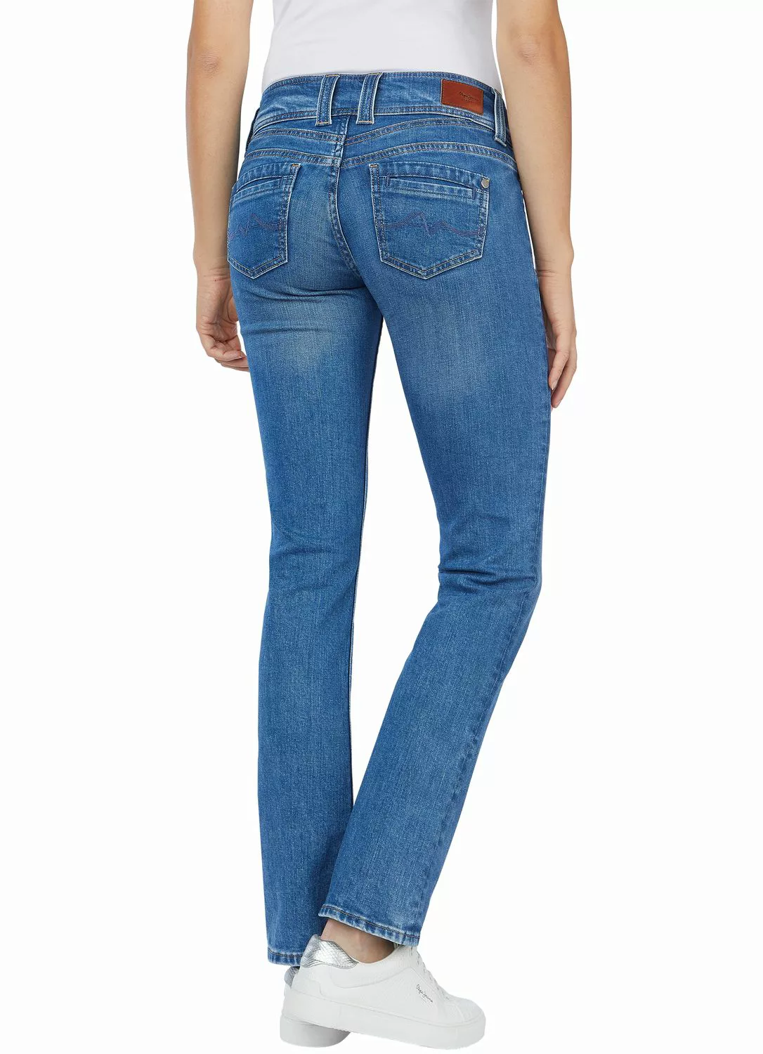Pepe Jeans Damen Jeans GEN - Regular Fit - Blau - Light Blue Denim günstig online kaufen