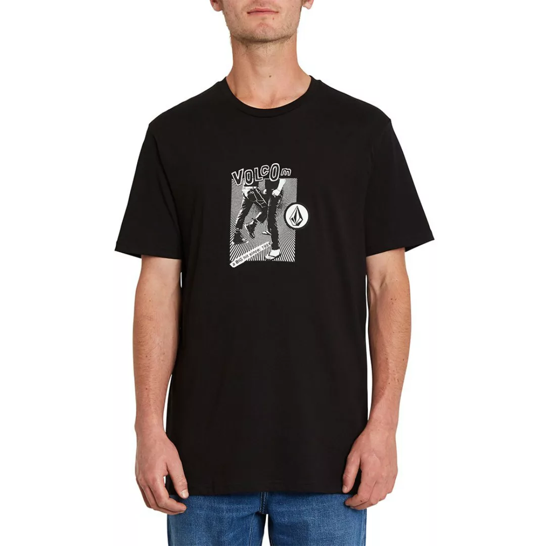 Volcom Hittin Basic Kurzärmeliges T-shirt L Black günstig online kaufen