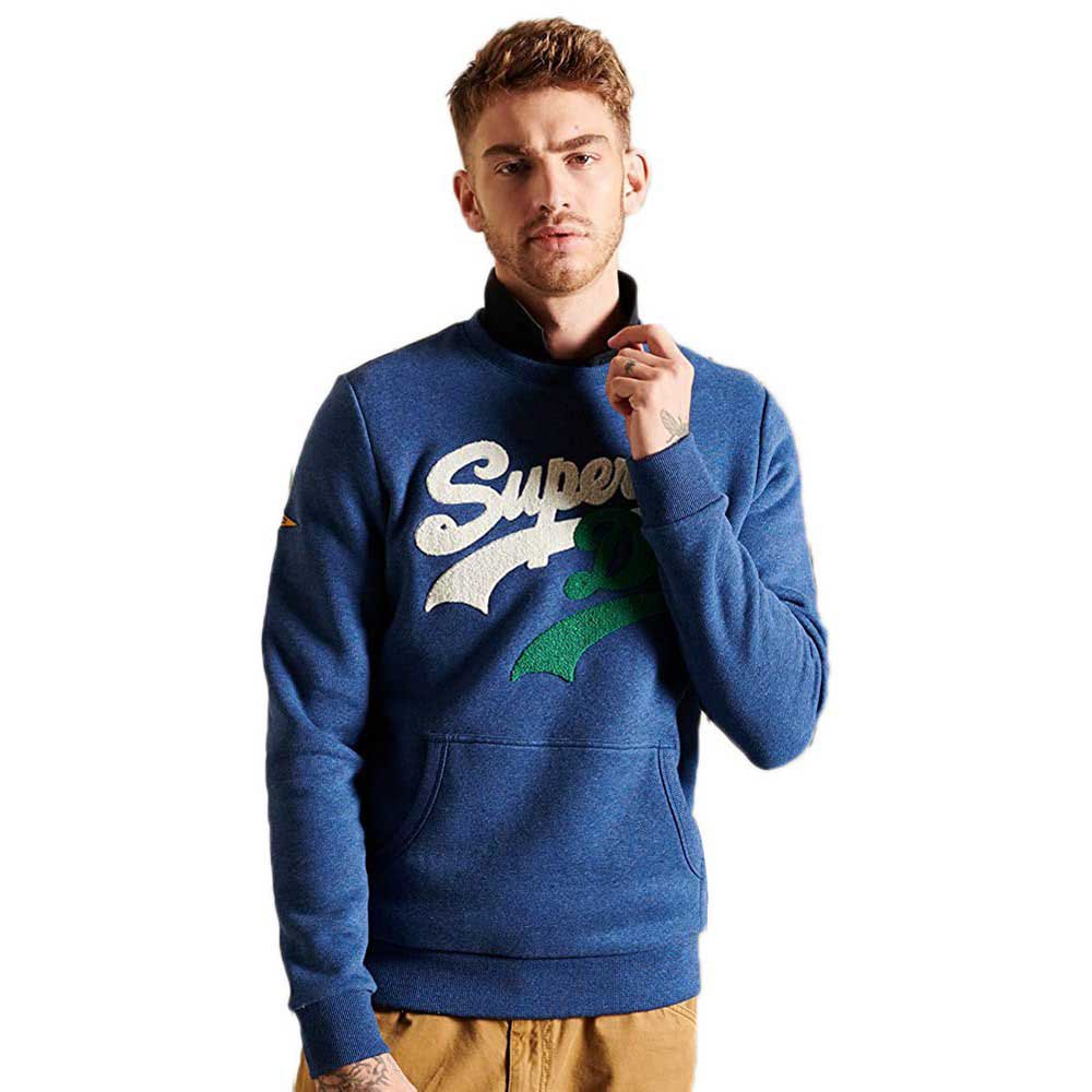 Superdry Vintage Logo Source Crew Sweatshirt XL Bright Blue Marl günstig online kaufen
