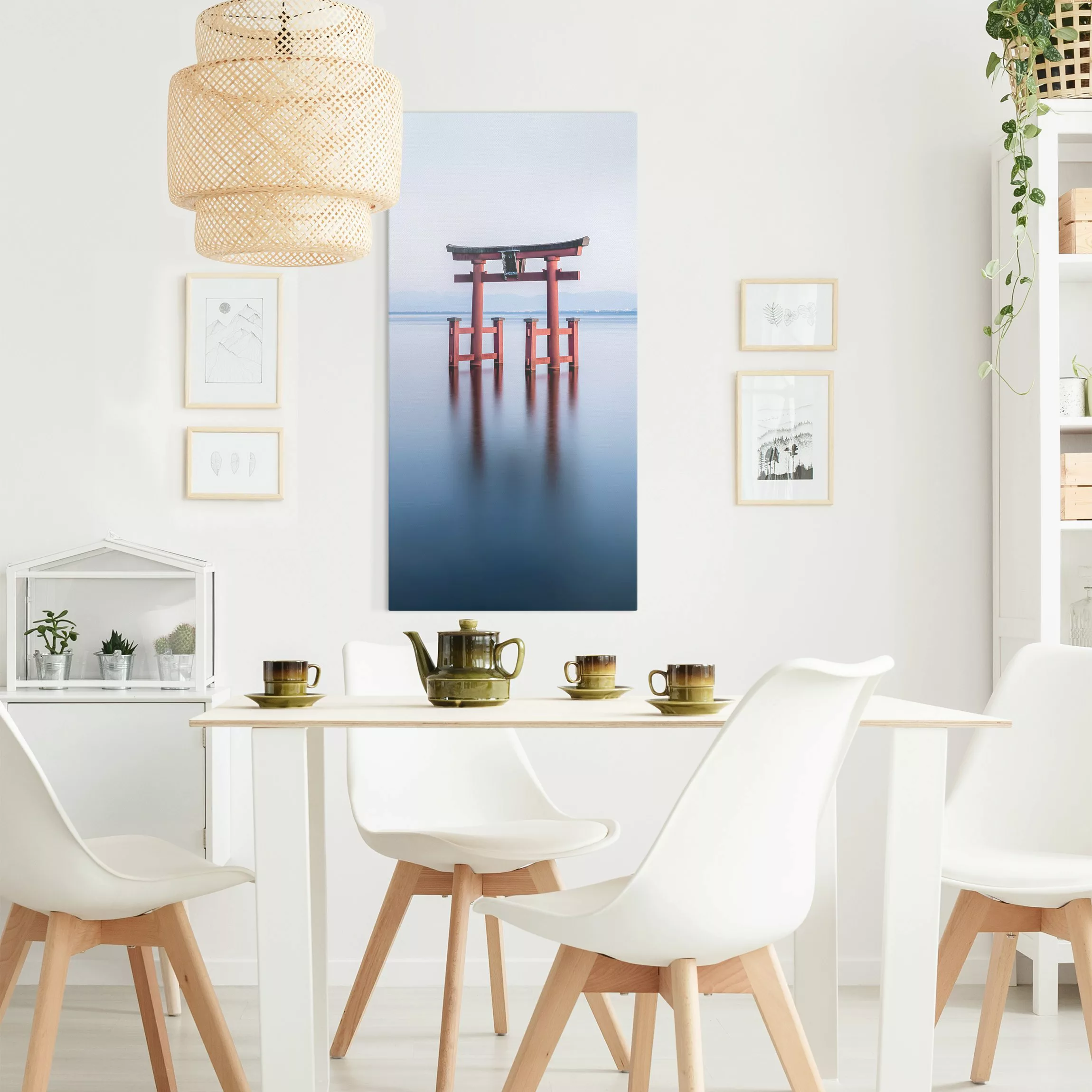 Leinwandbild Torii im Wasser günstig online kaufen