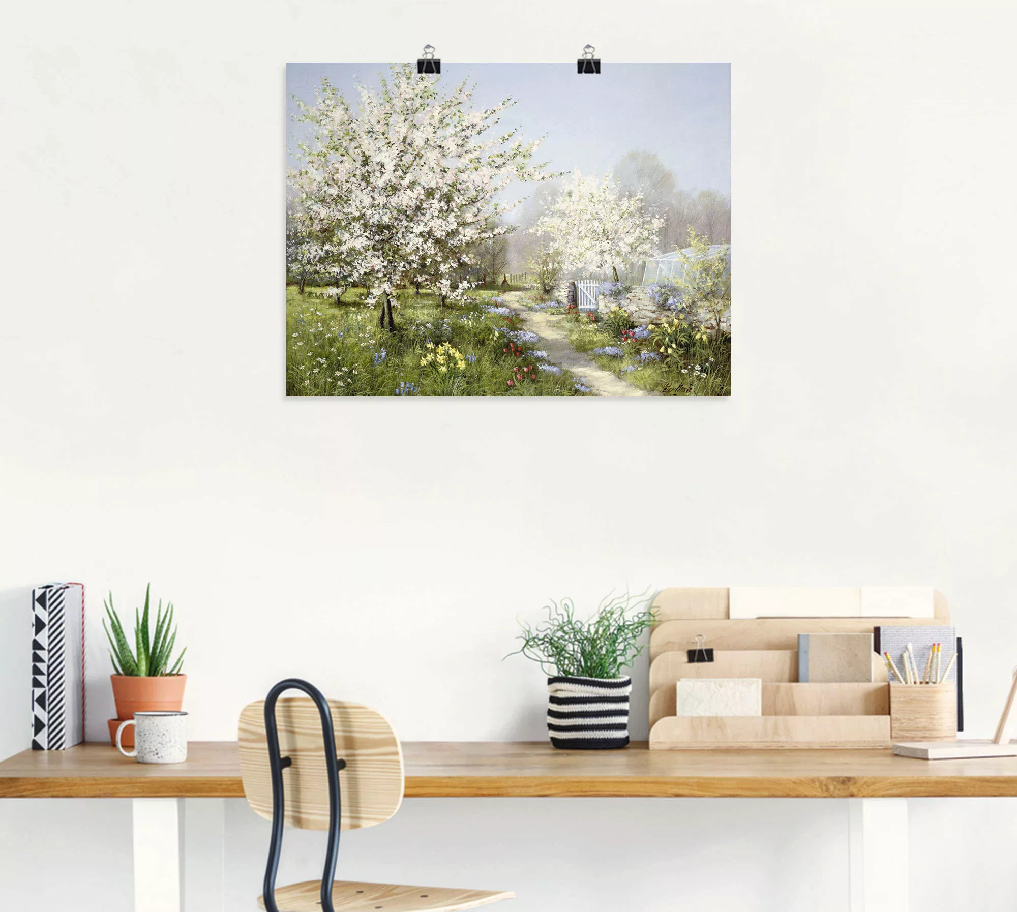 Artland Wandbild "Frühlingsblüten", Wiesen & Bäume, (1 St.), als Leinwandbi günstig online kaufen