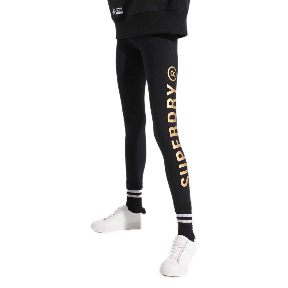 Superdry Sportstyle Corporate Leggings M Black günstig online kaufen