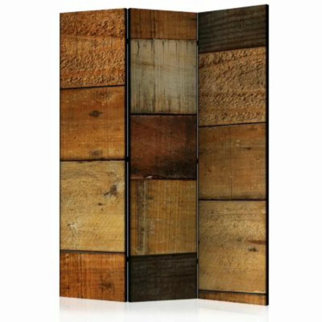 artgeist Paravent Wooden Textures [Room Dividers] braun Gr. 135 x 172 günstig online kaufen