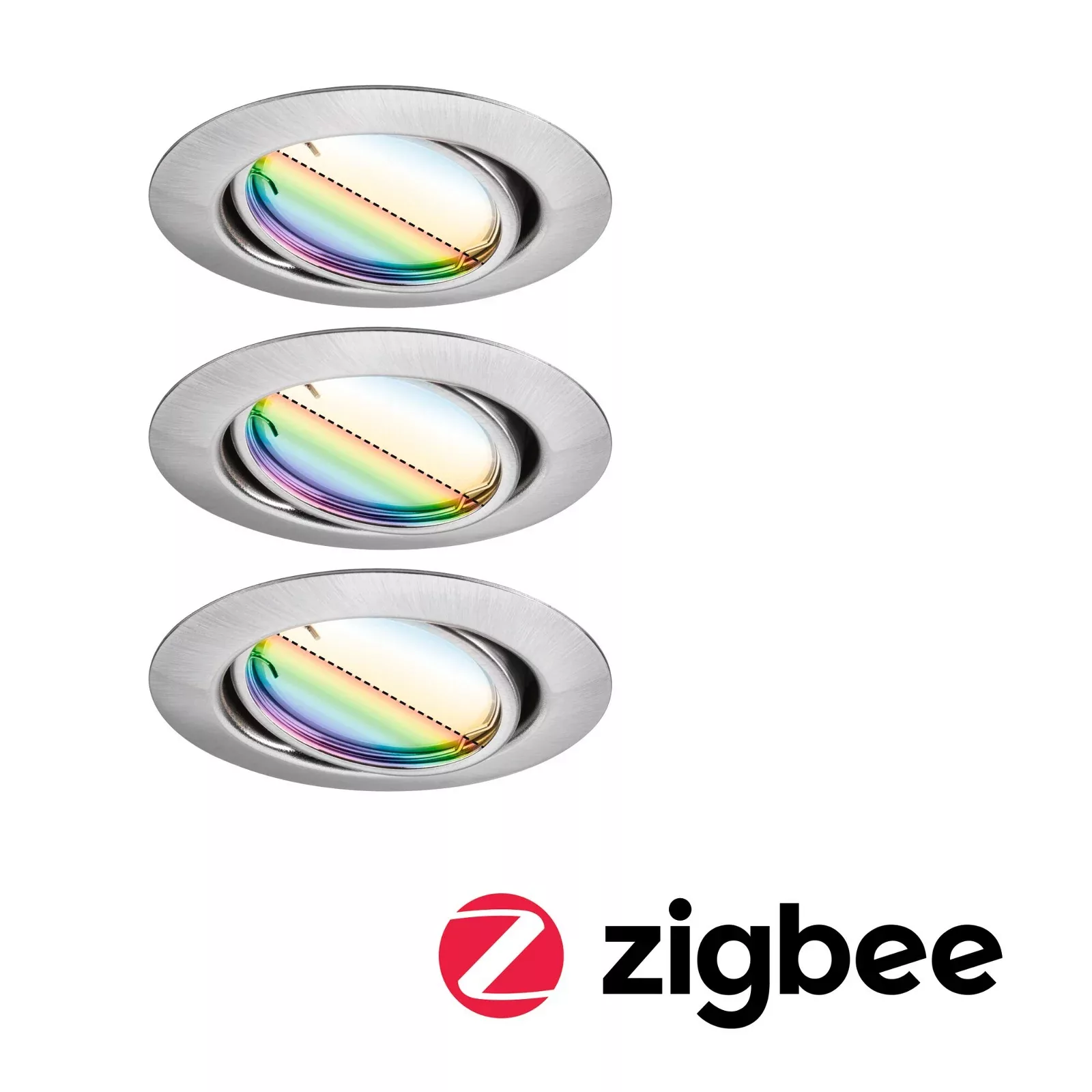Paulmann "LED Einbauleuchte Smart Home Zigbee 3.0 Base Coin Basisset schwen günstig online kaufen