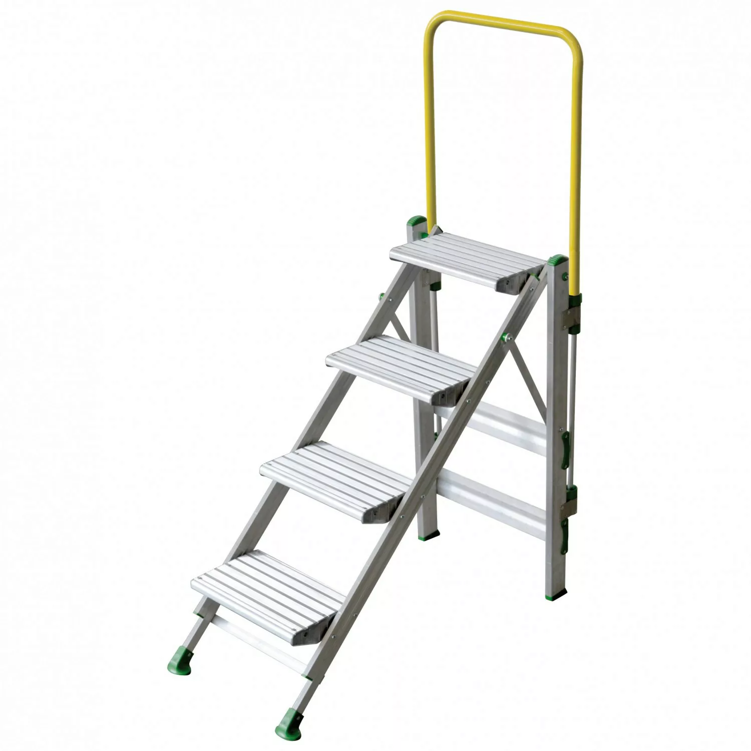 Facal Klapptreppe Plio mit Sicherheitsbügel Aluminium 4 Stufen günstig online kaufen