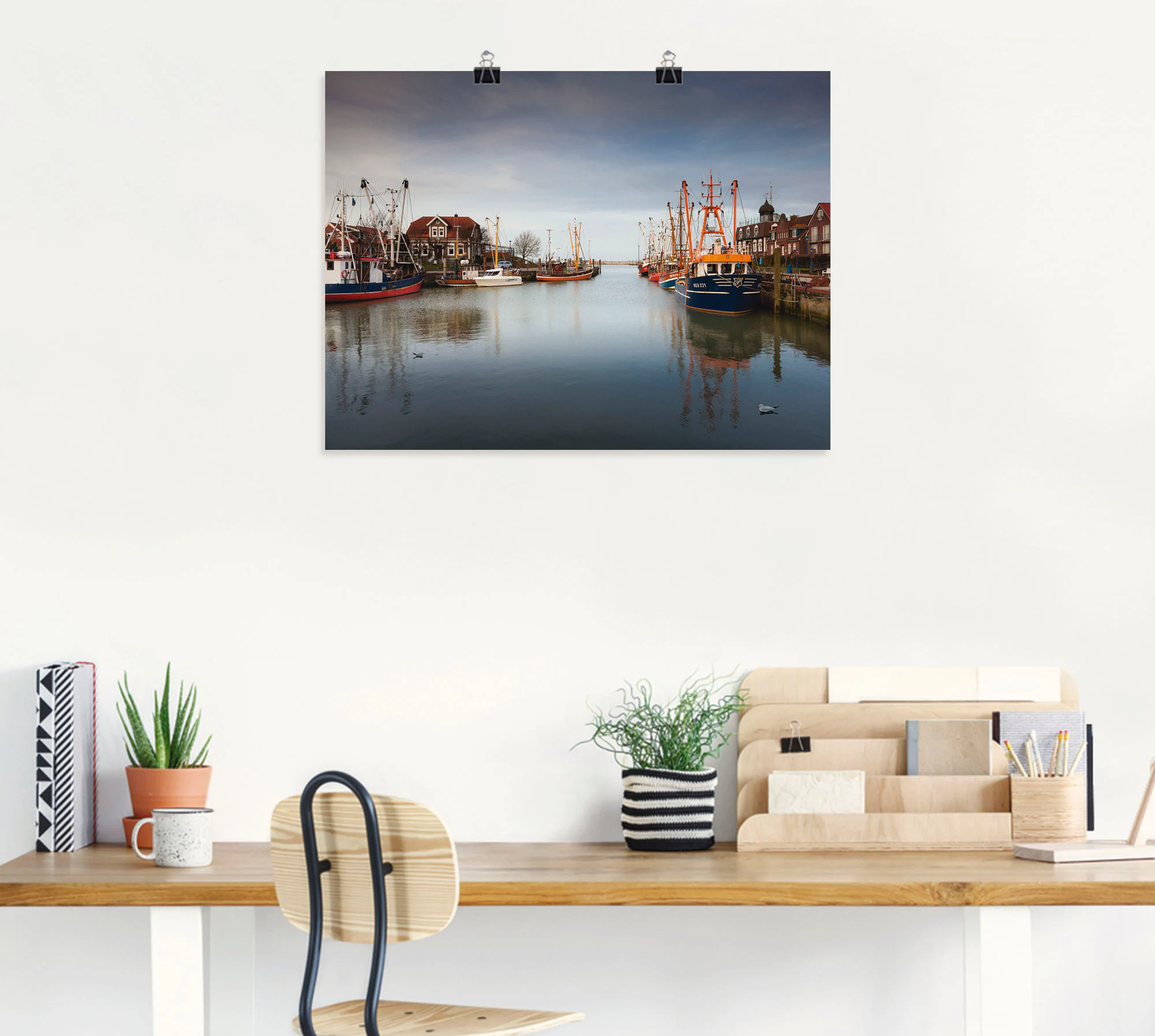 Artland Poster "Im Hafen der Stille...", Boote & Schiffe, (1 St.), als Lein günstig online kaufen
