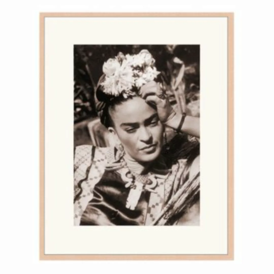 Liv Corday Wandbild Frida Kahlo beige Gr. 60 x 80 günstig online kaufen