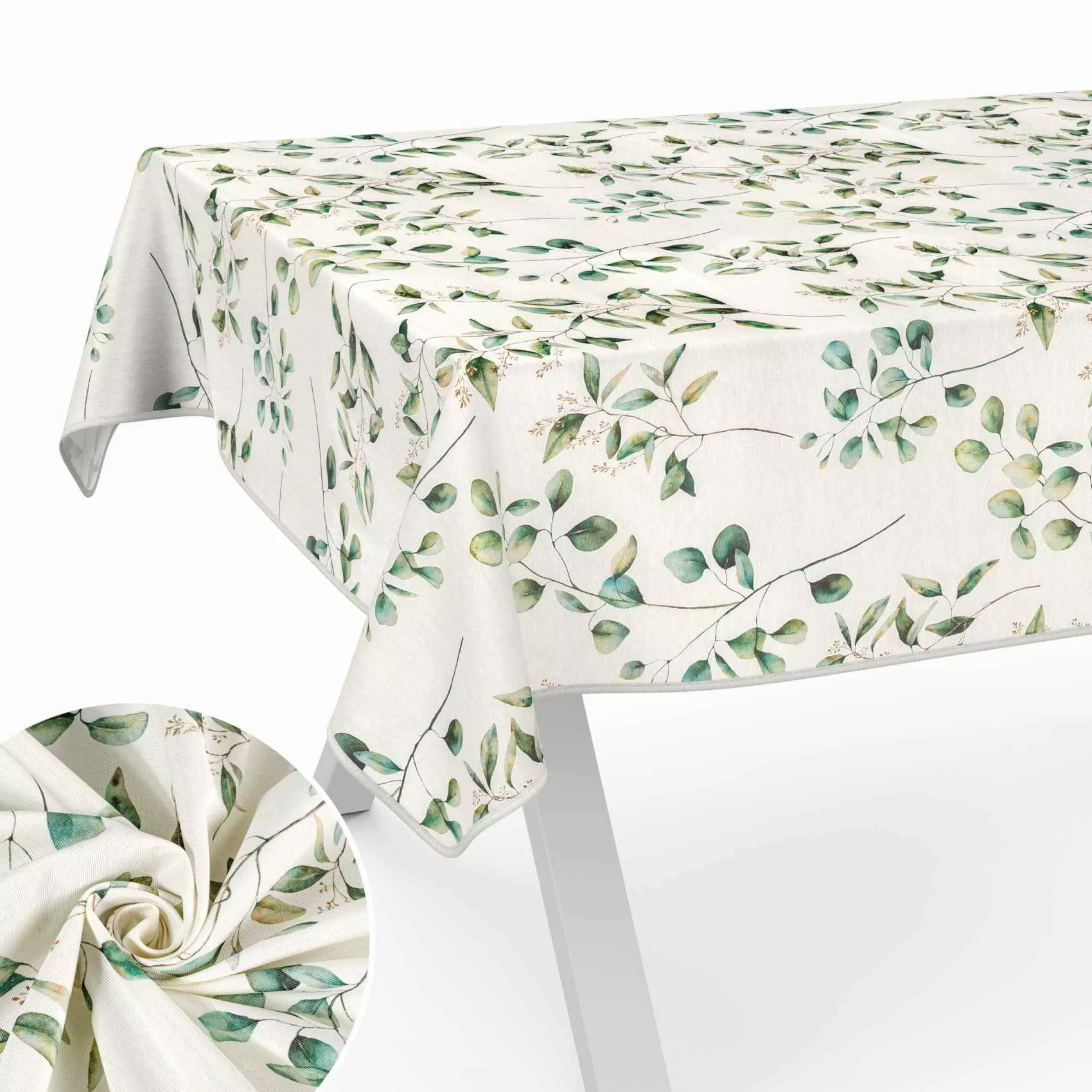 ANRO Tischdecke aus Stoff mit Blumen günstig online kaufen