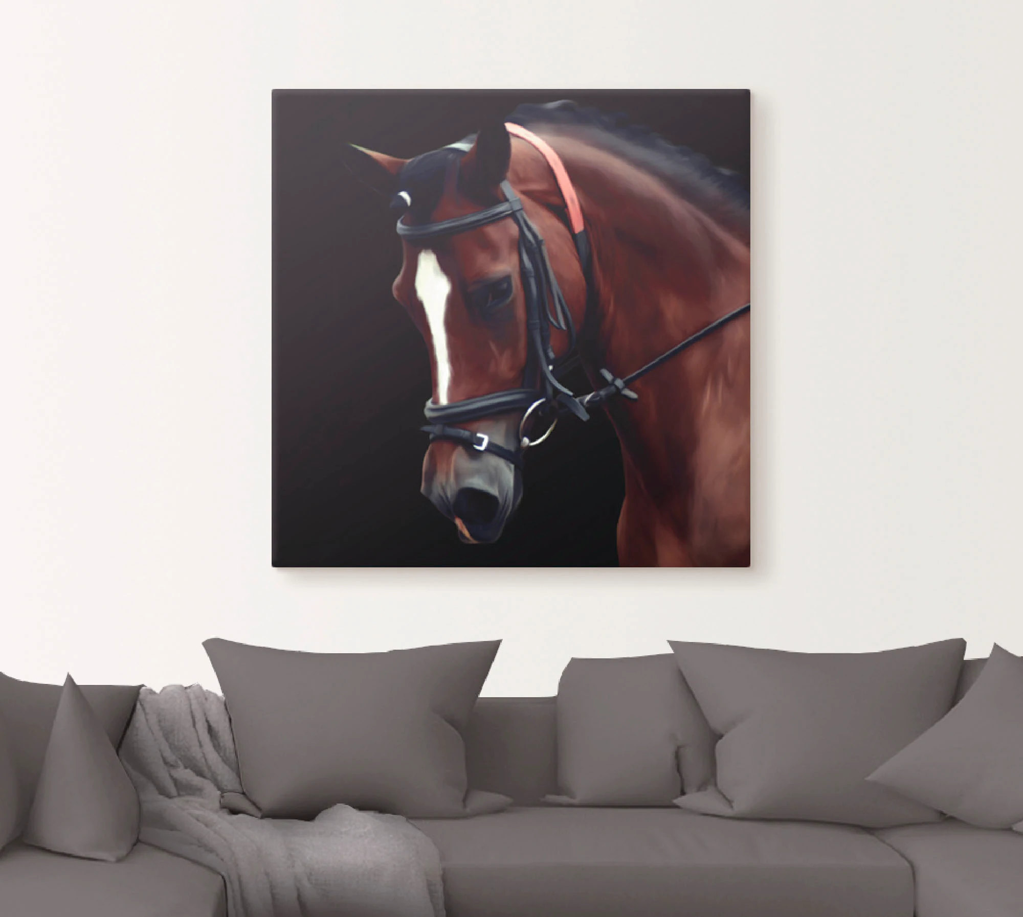 Artland Leinwandbild "Dressur Pferd", Haustiere, (1 St.), auf Keilrahmen ge günstig online kaufen