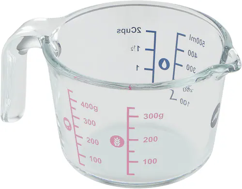 Emsa Messbecher »Prep&Bake«, Glas, (1 St.), doppelte Skalierung f. feste & günstig online kaufen