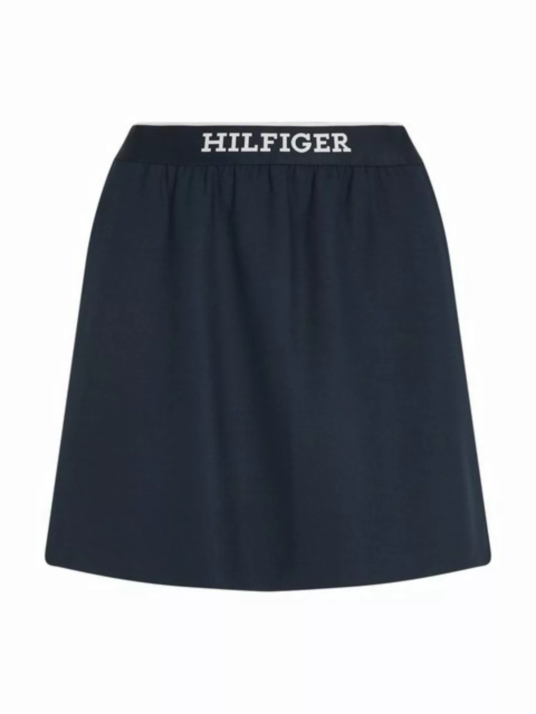 Tommy Hilfiger Bleistiftrock ELASTICATED SHORT SKIRT Webrock mit Logoschrif günstig online kaufen