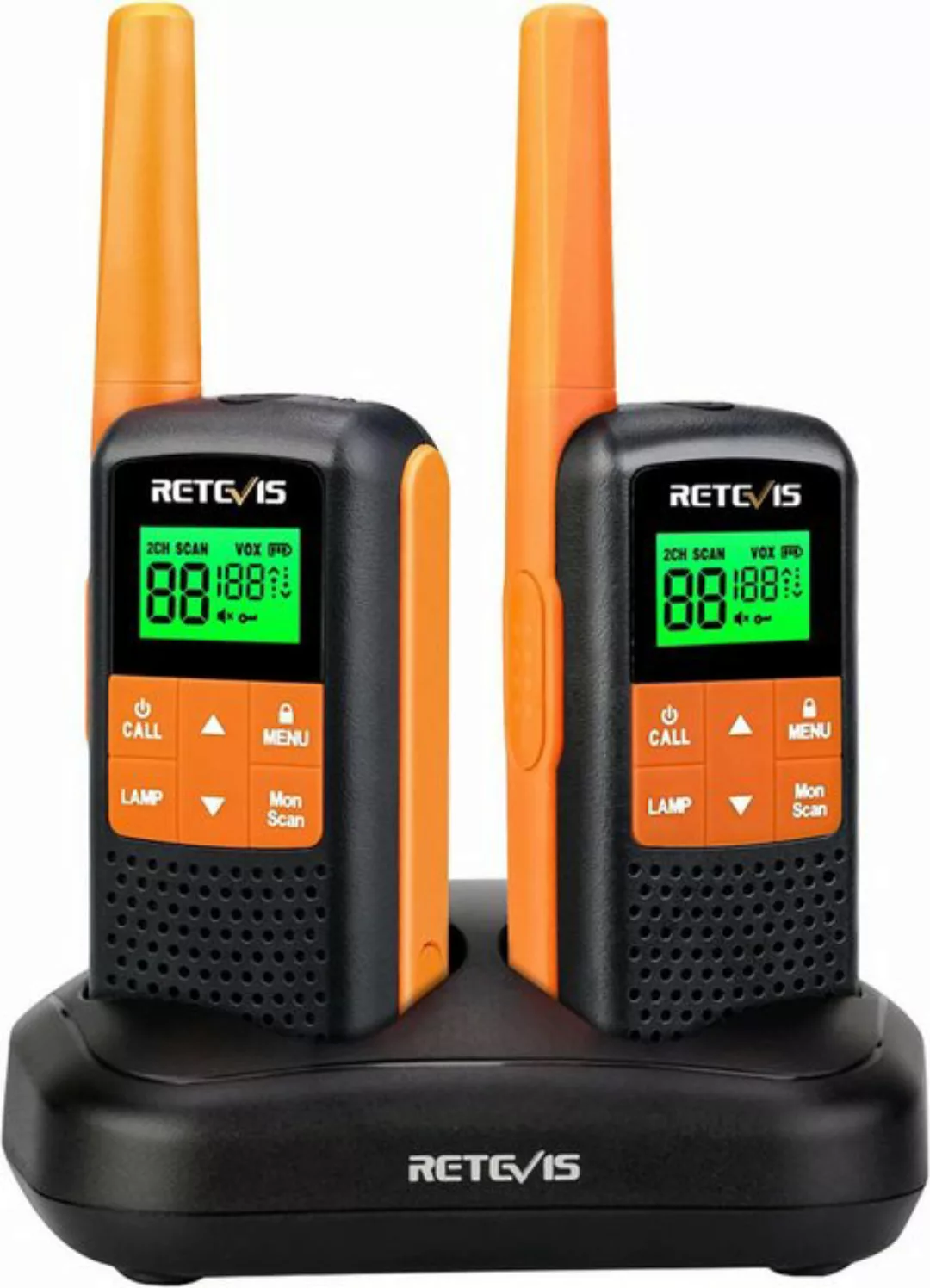 Retevis Walkie Talkie RT45,Aufladbar USB Lizenzfrei 16 Kanäle,VOX Taschenla günstig online kaufen