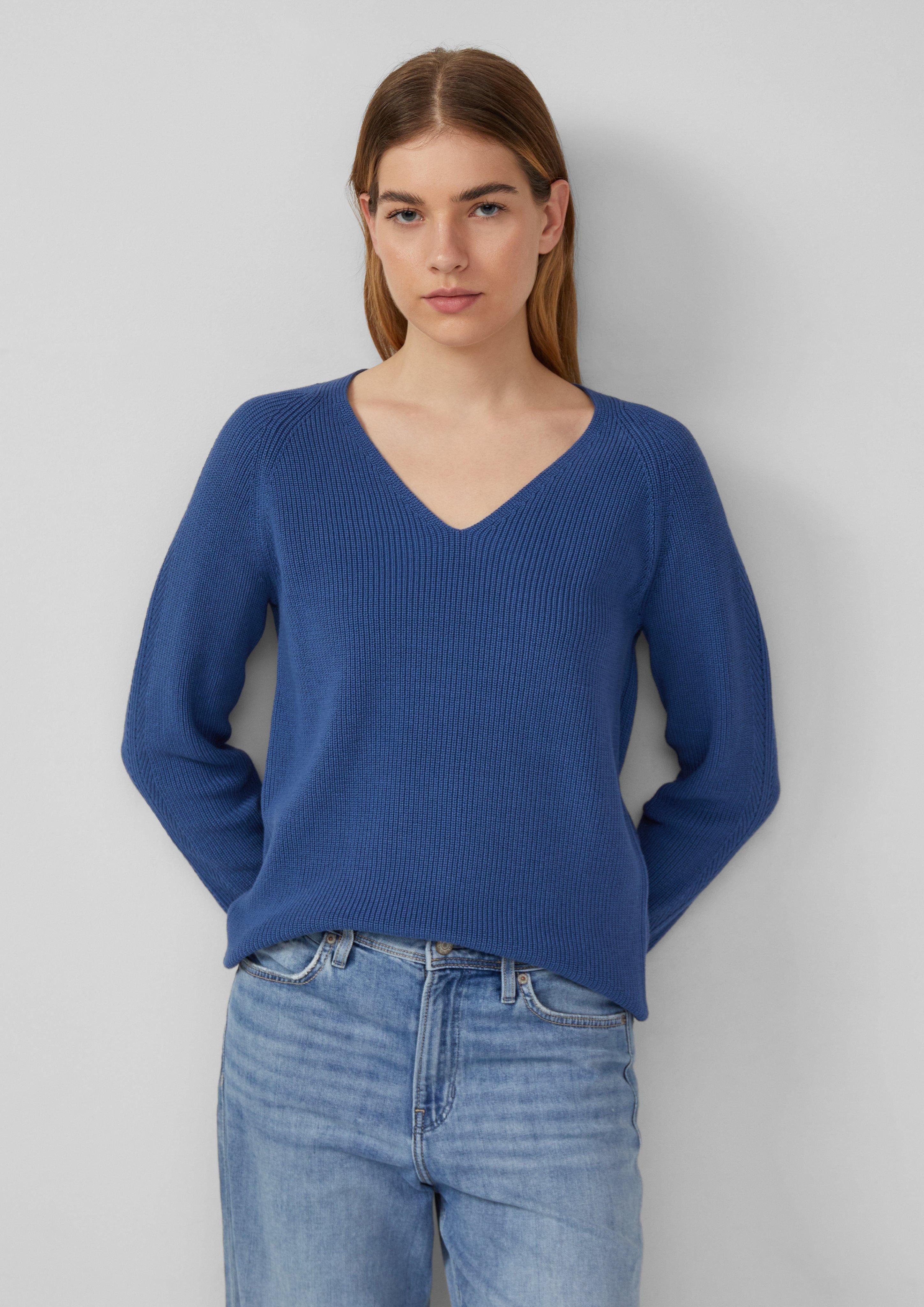 s.Oliver Strickpullover Strickpullover aus Baumwollmix mit günstig online kaufen